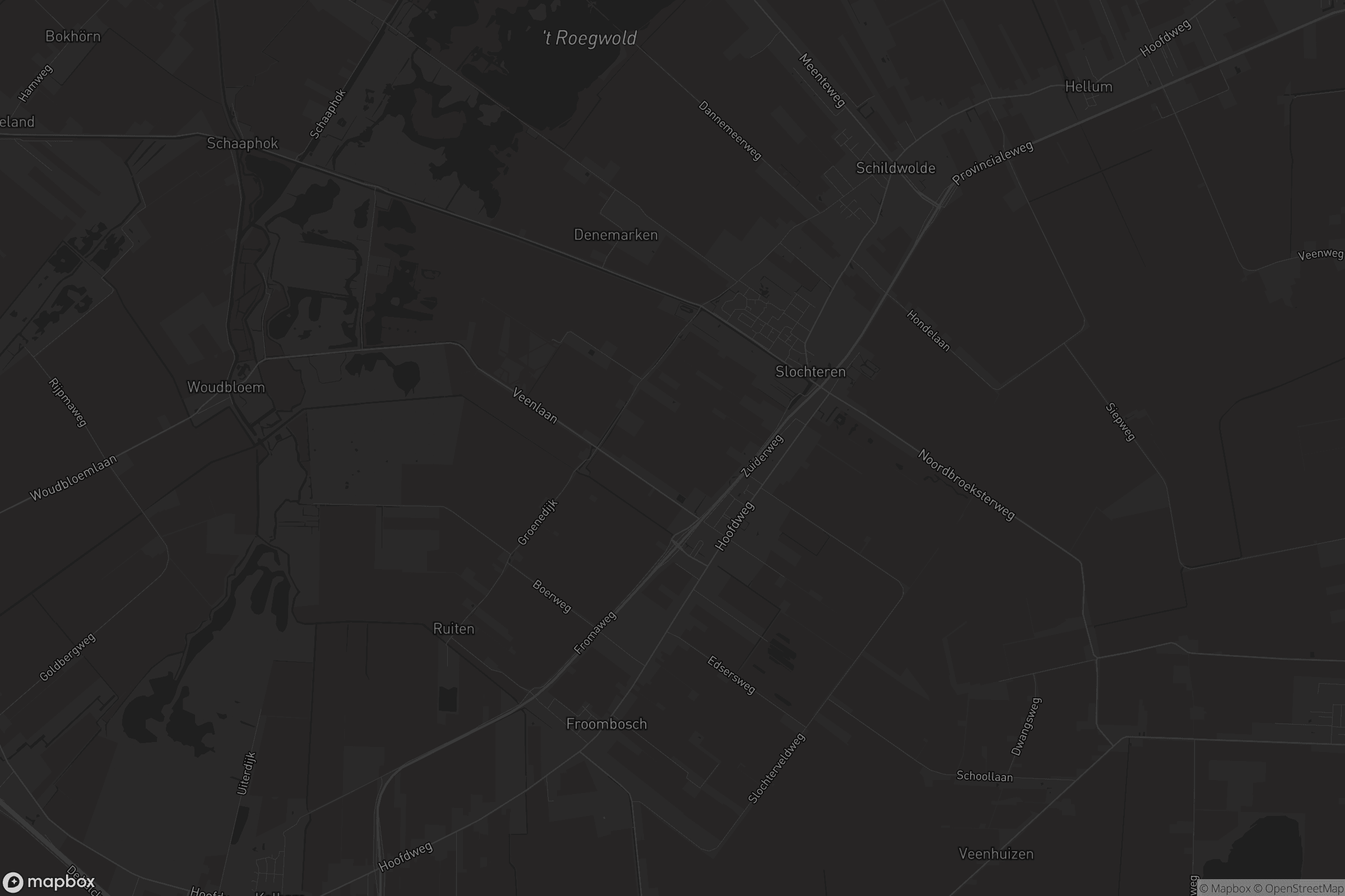 Kaart van Slochteren