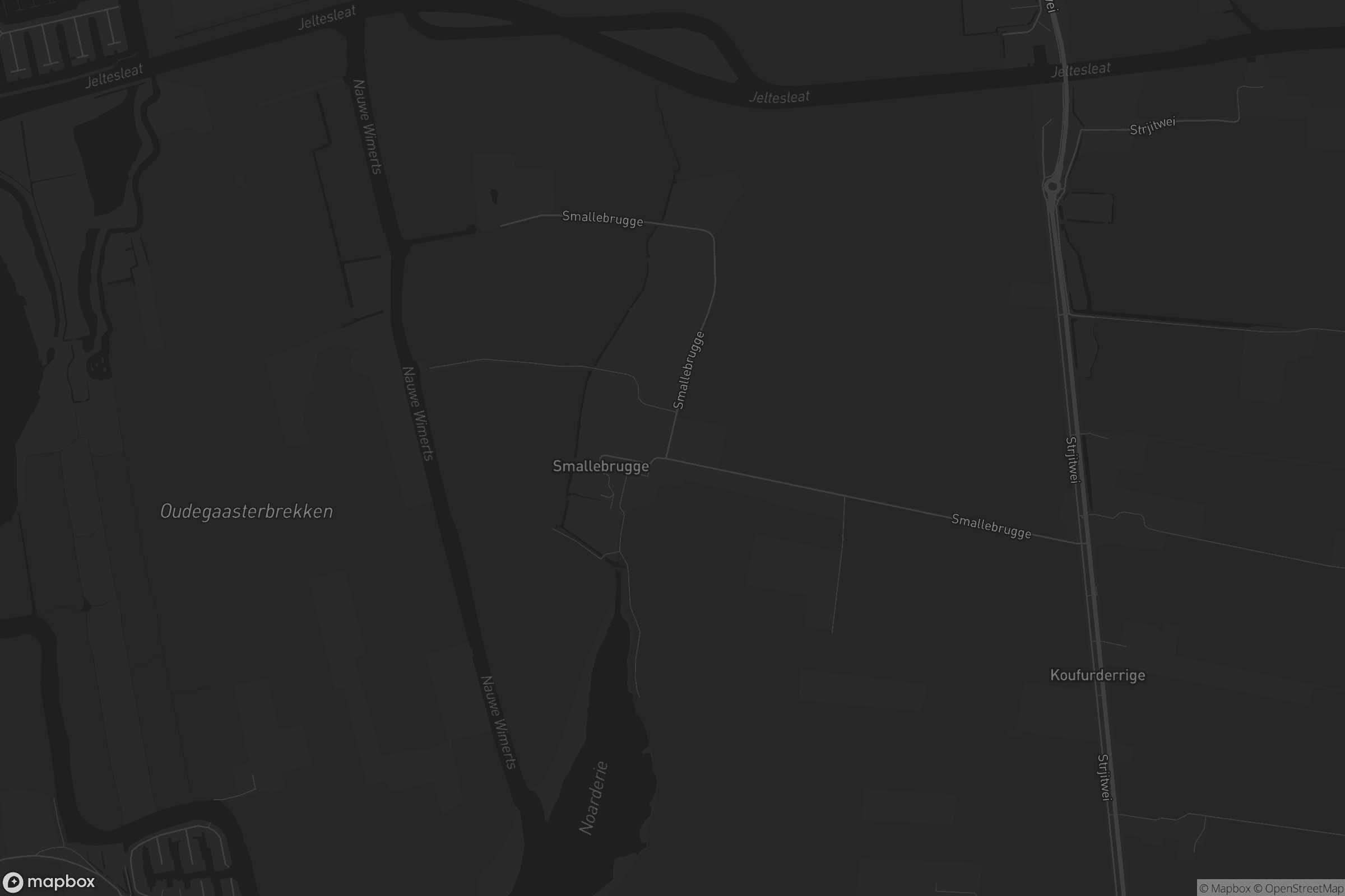 Kaart van Smallebrugge