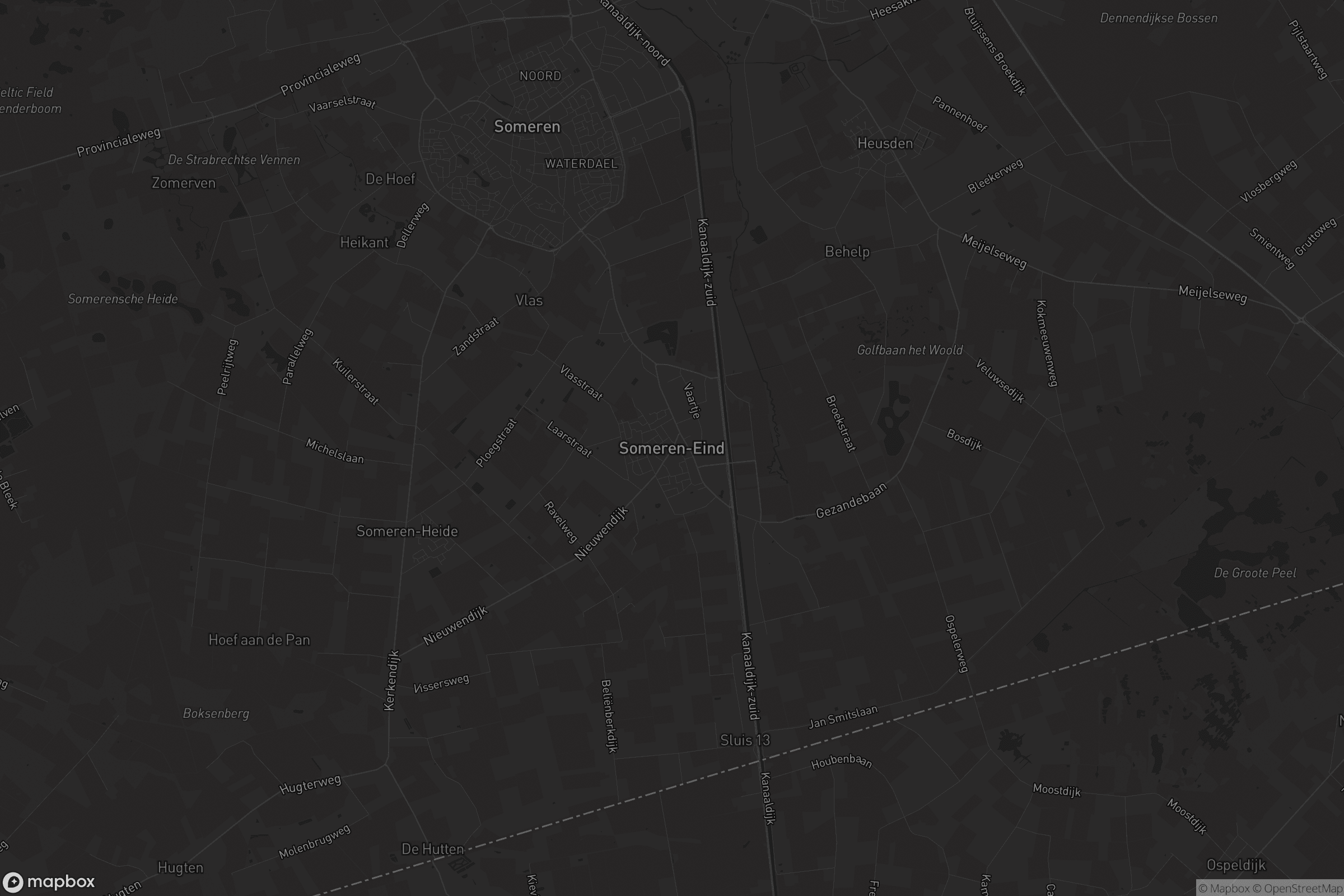 Kaart van Someren-Eind