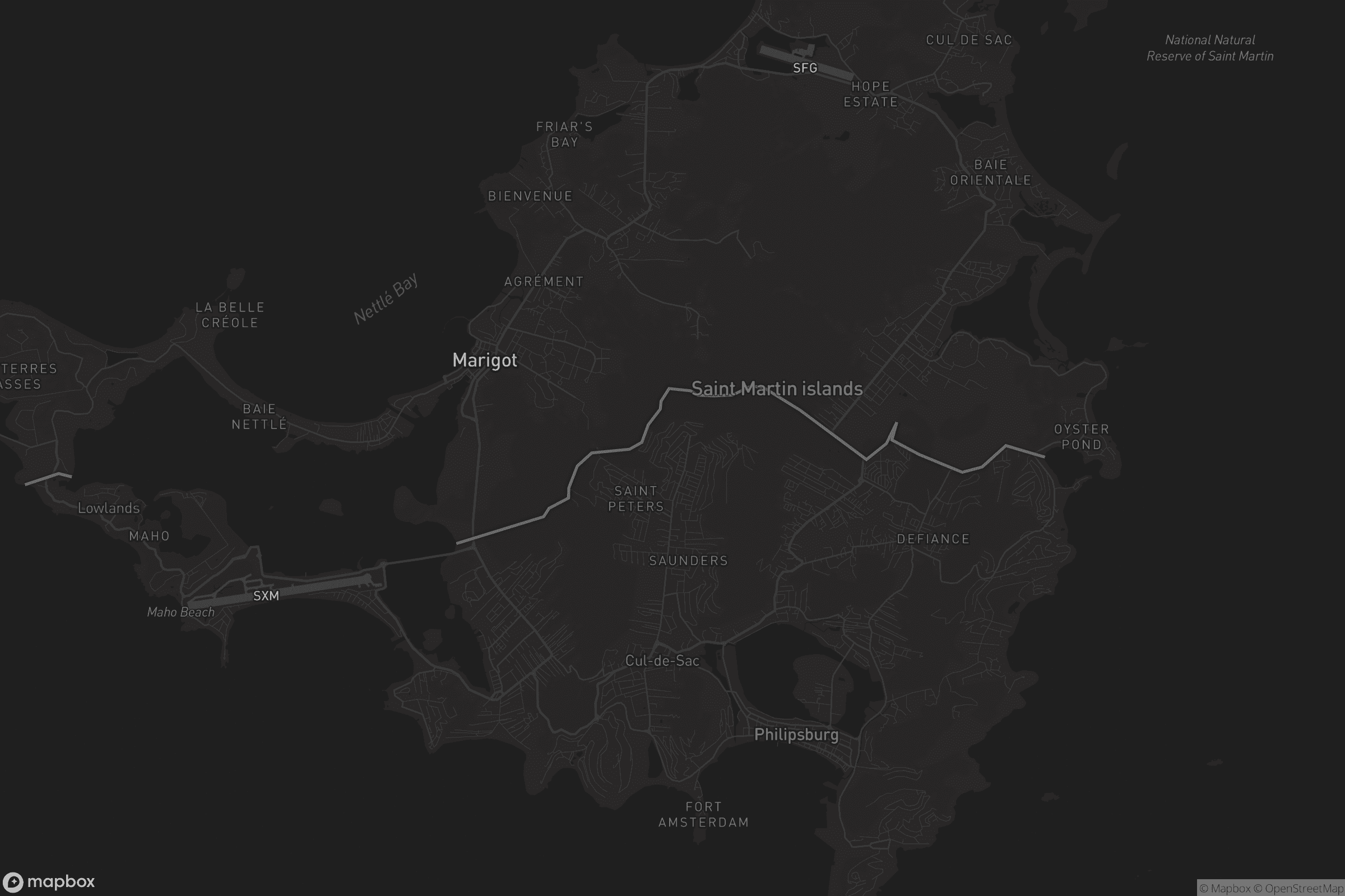 Kaart van South Reward