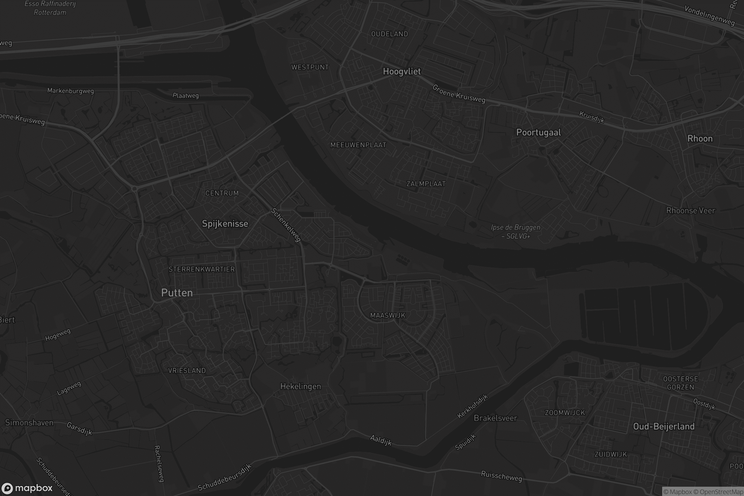 Kaart van Spijkenisse