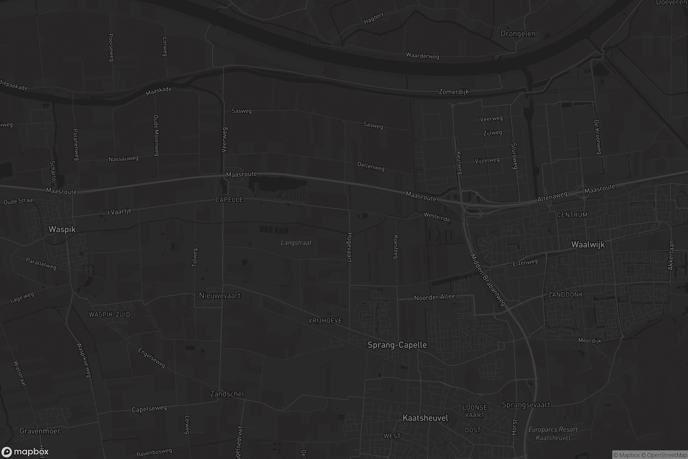 Kaart van Sprang-Capelle