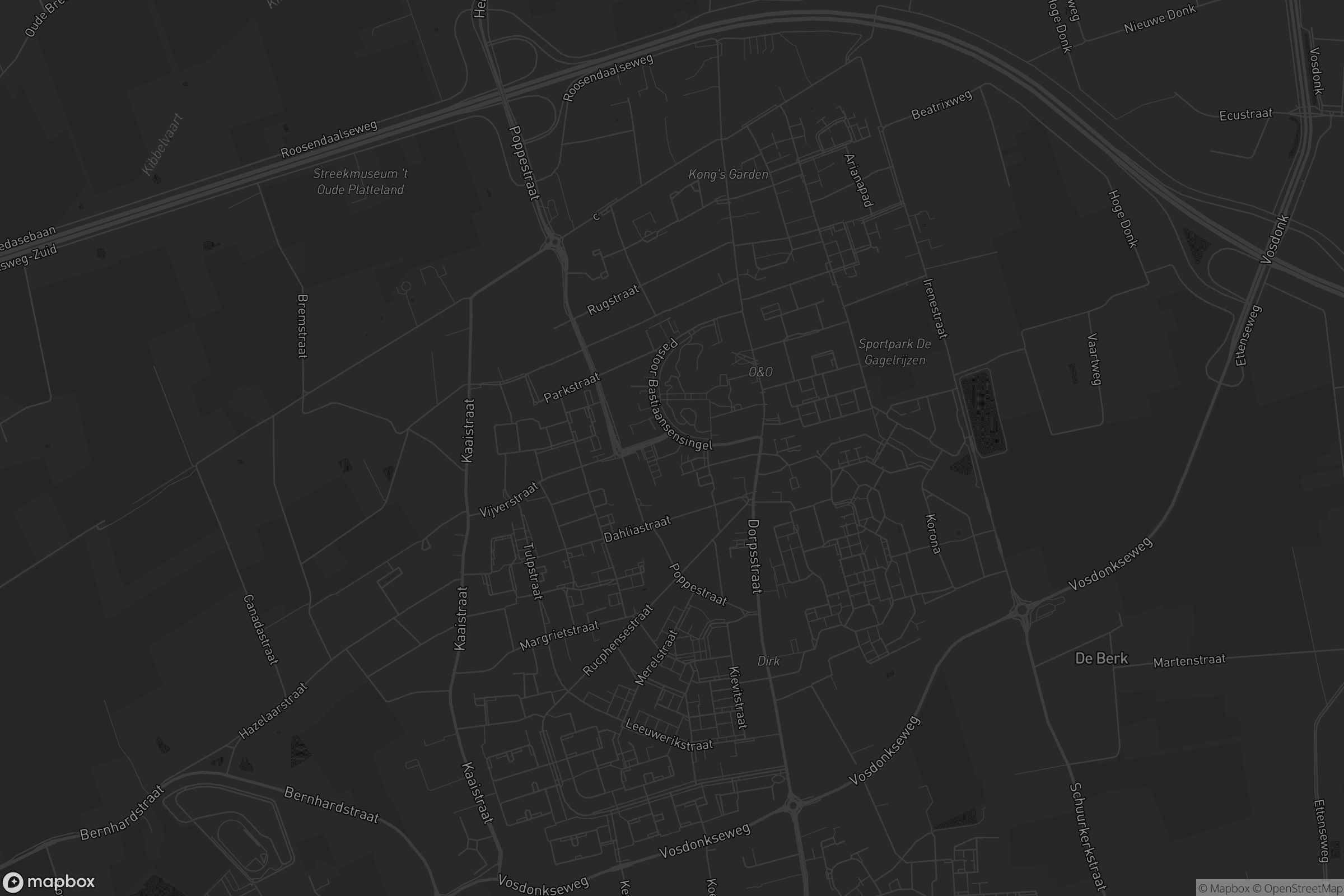 Kaart van St. Willebrord