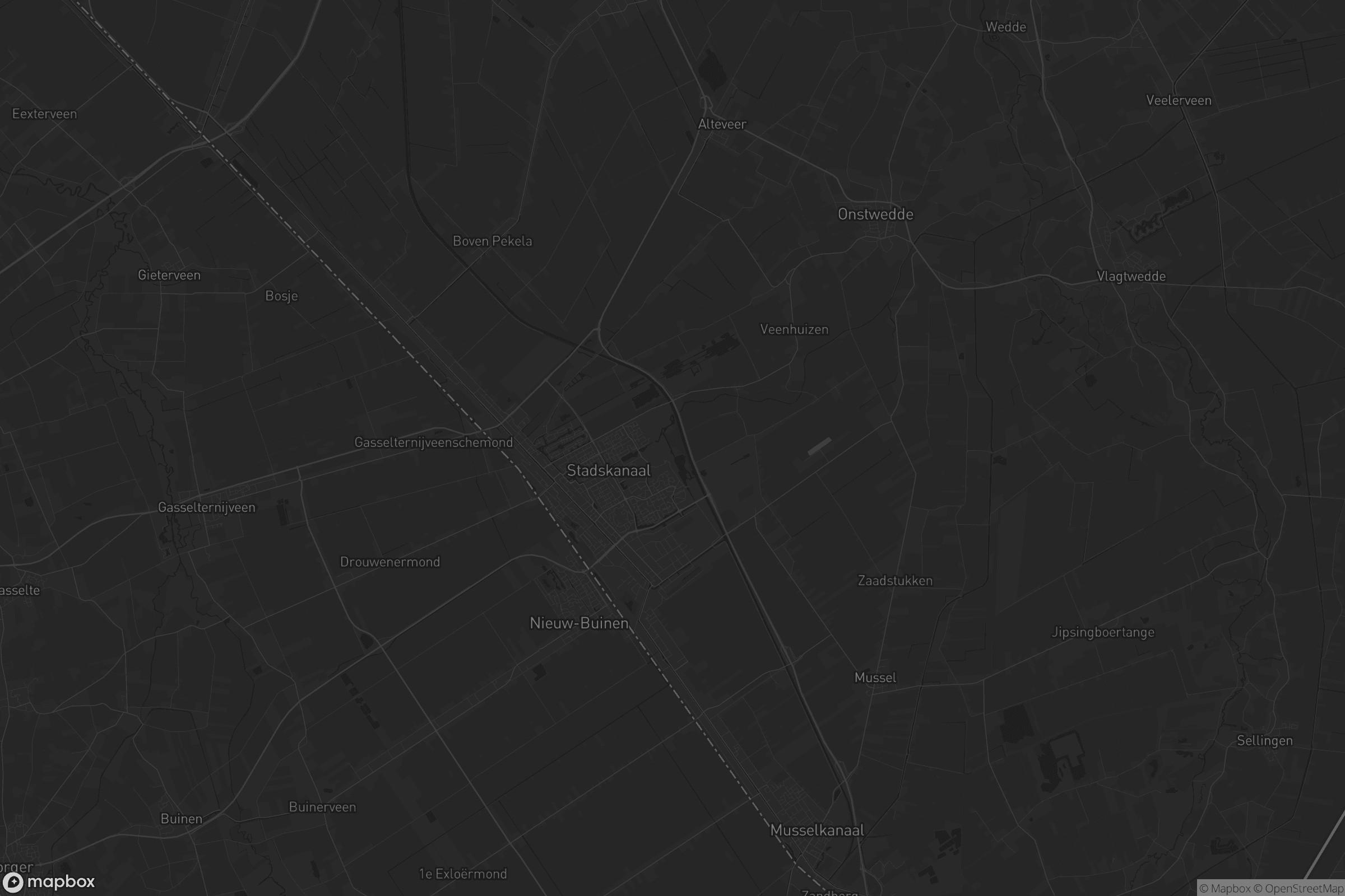 Kaart van Stadskanaal