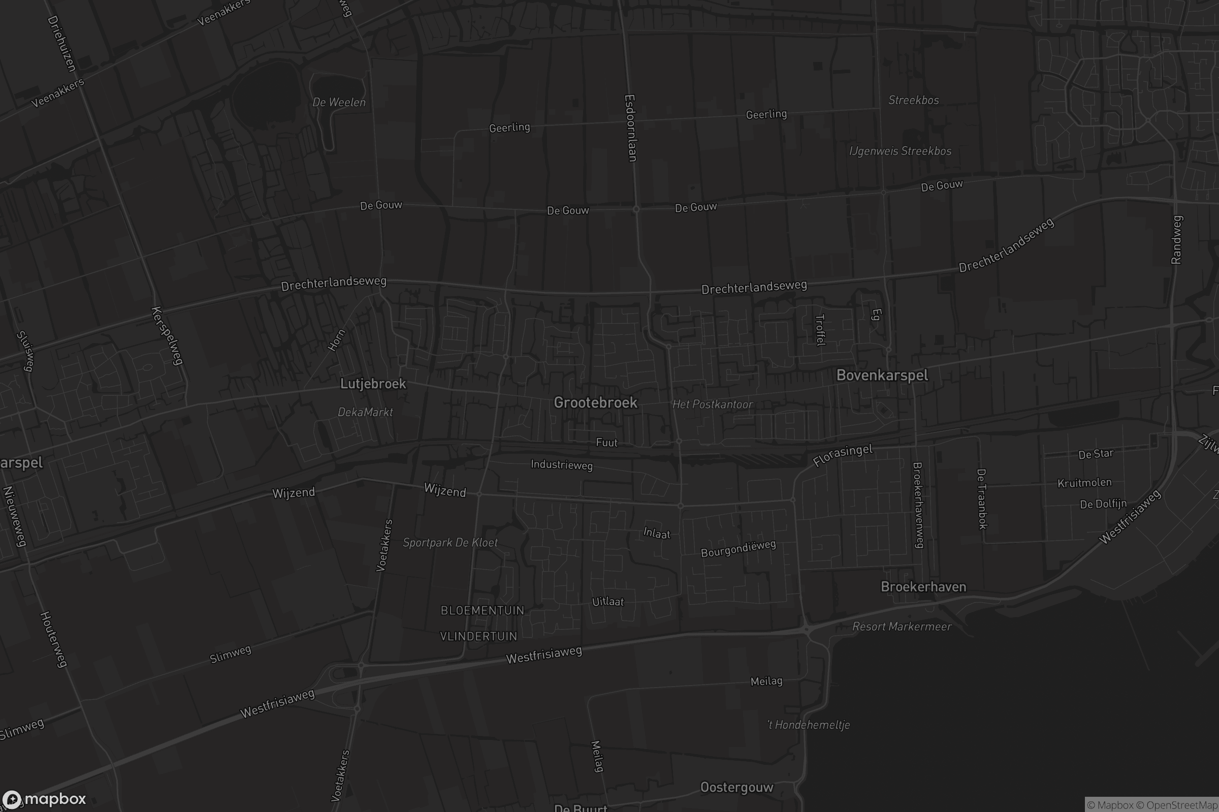 Kaart van Stede Broec