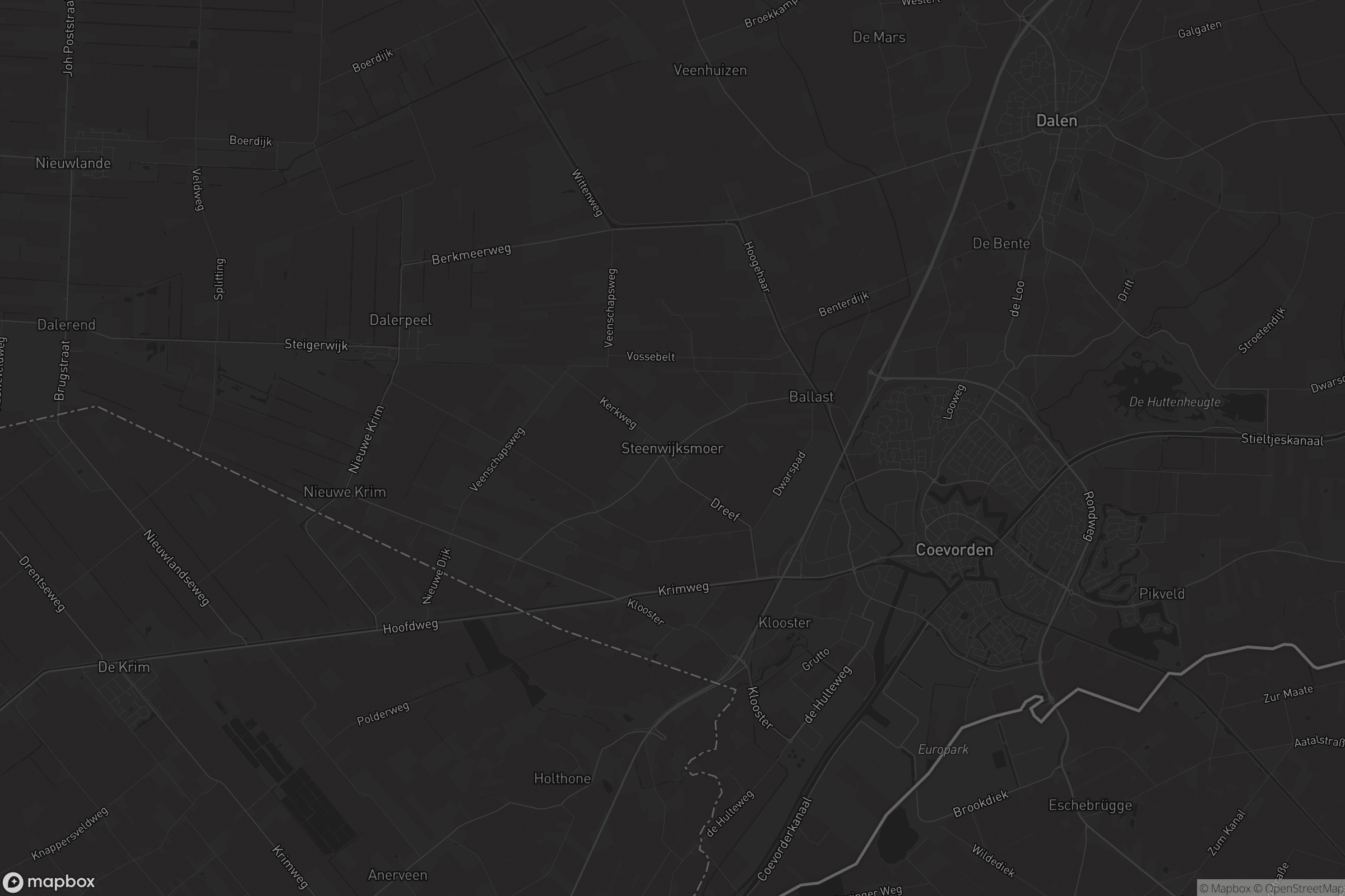 Kaart van Steenwijksmoer