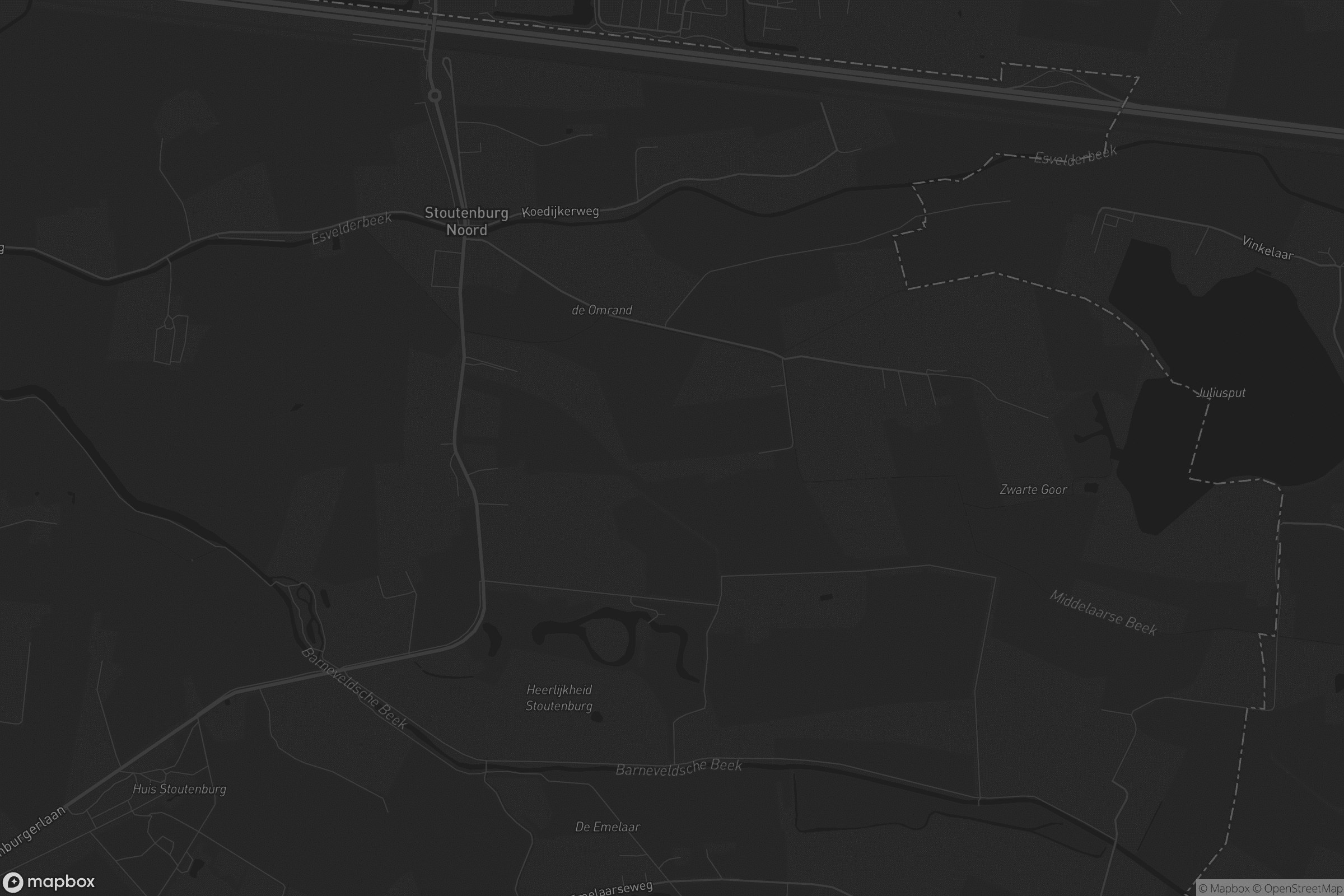 Kaart van Stoutenburg Noord