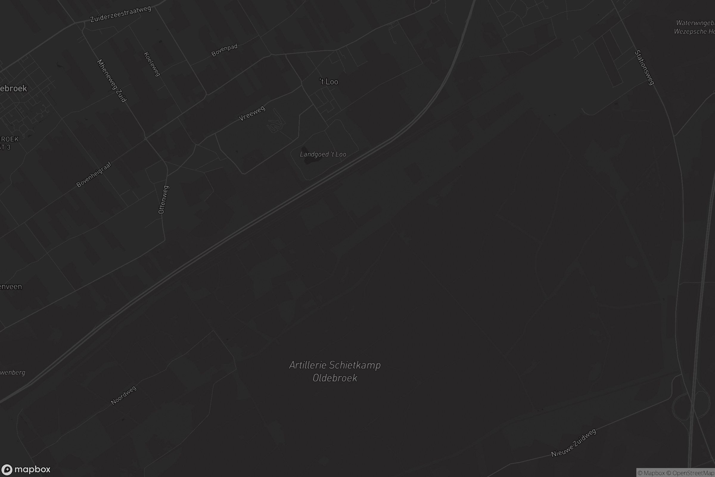 Kaart van 't Loo Oldebroek