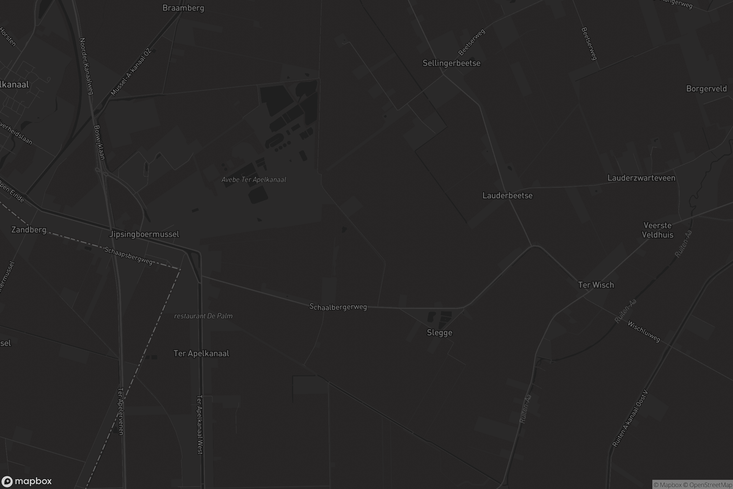 Kaart van Ter Apelkanaal