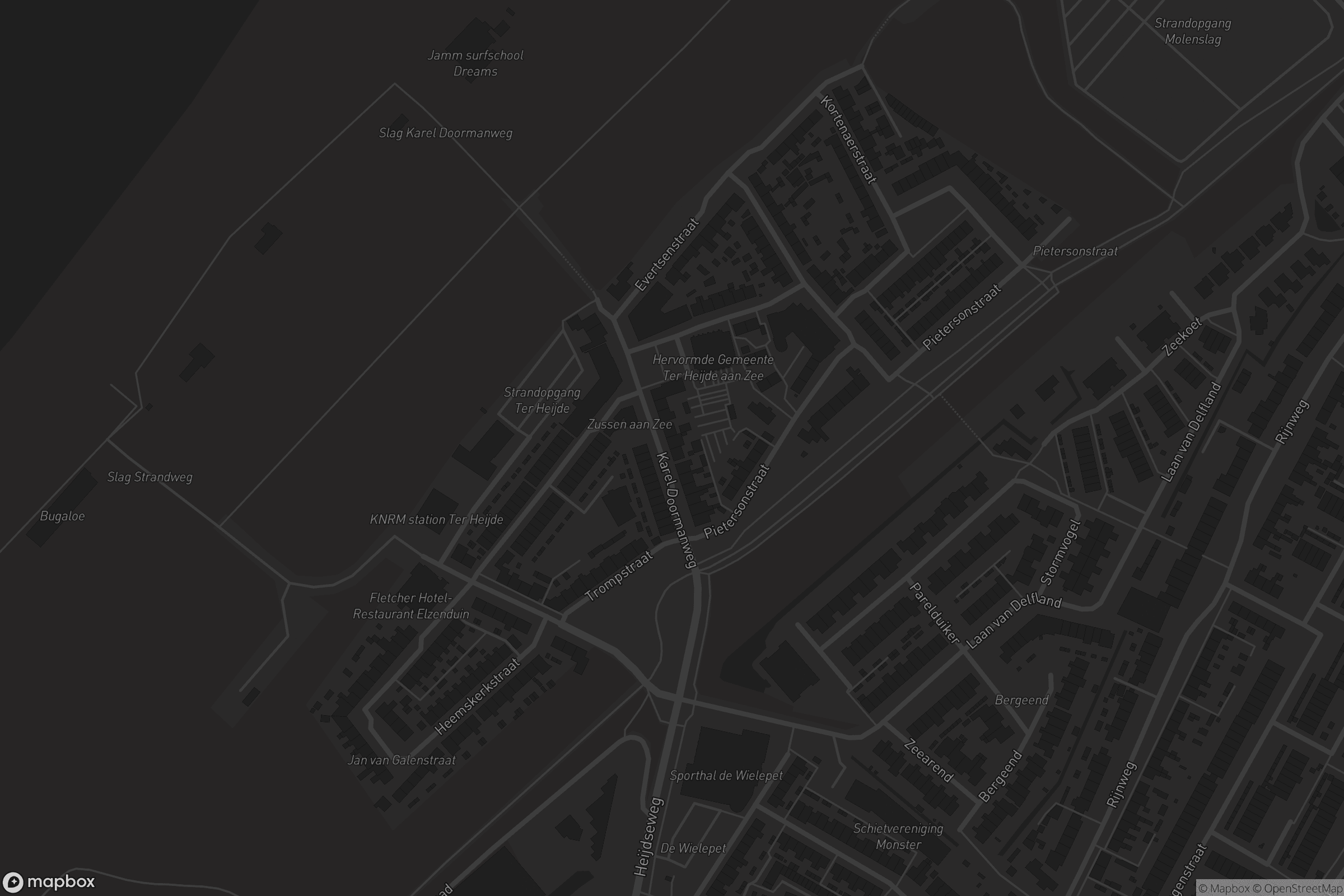 Kaart van Ter Heijde