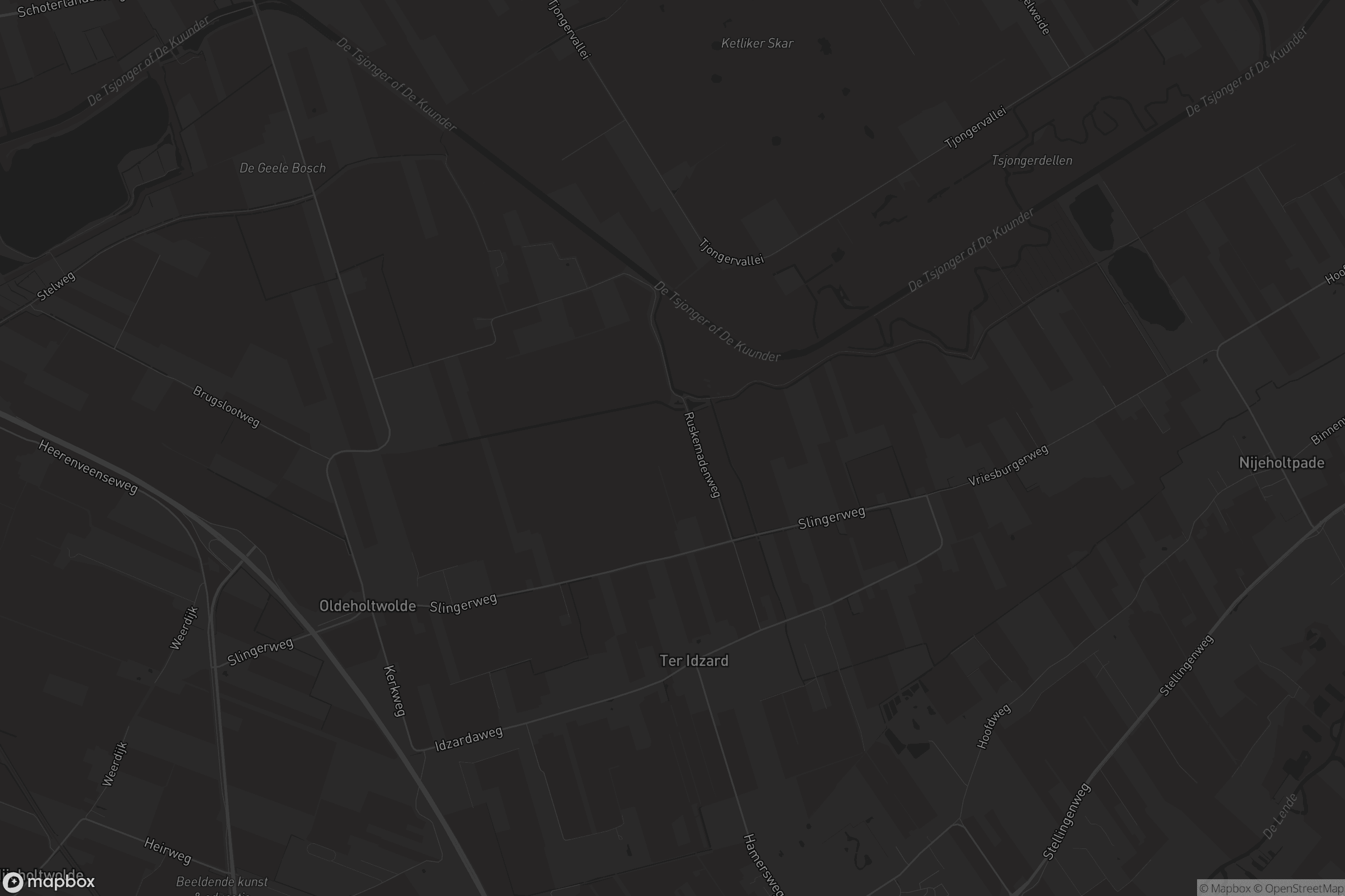 Kaart van Ter Idzard