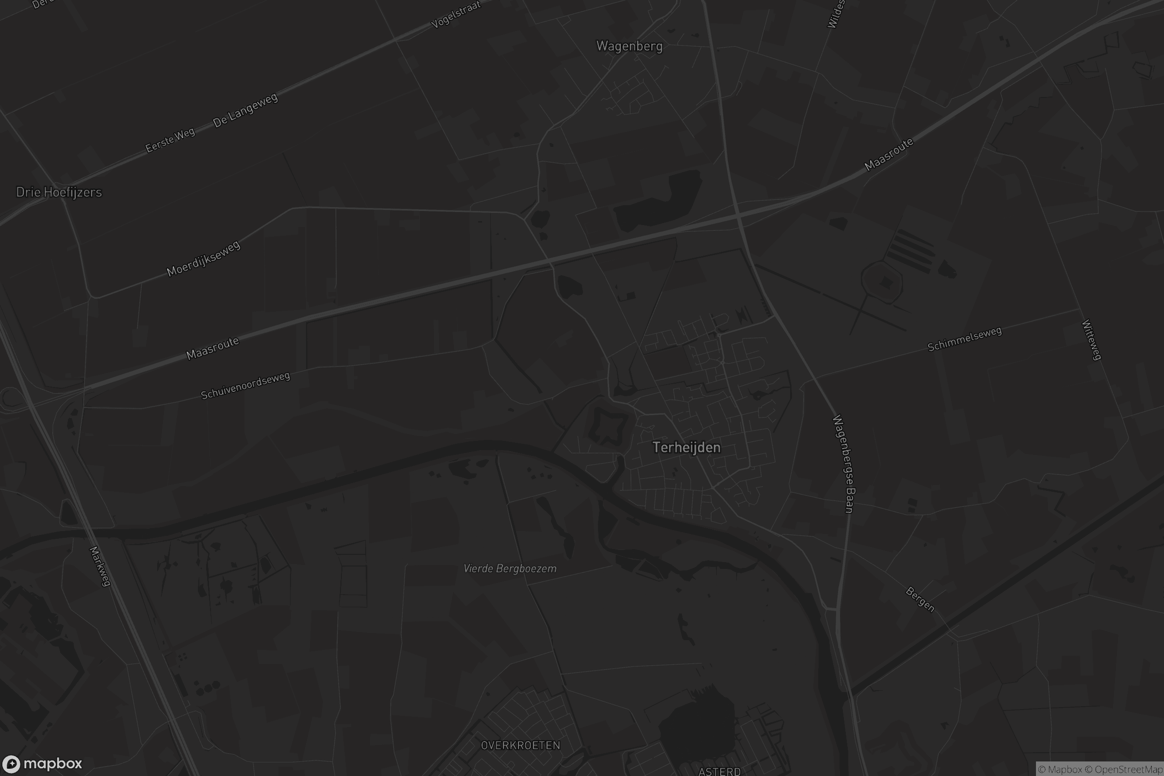 Kaart van Terheijden