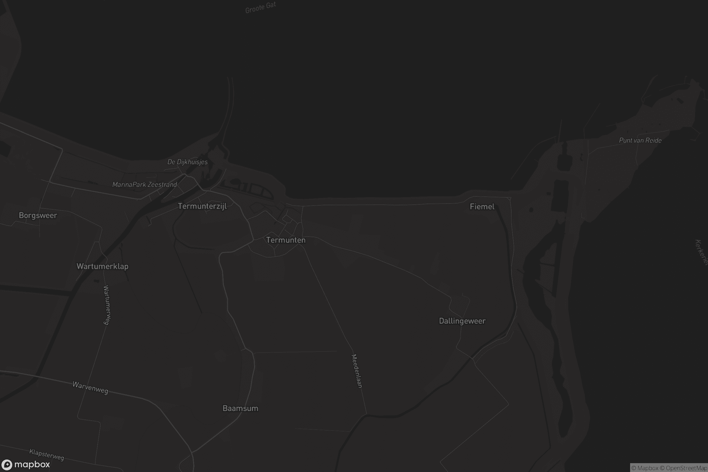 Kaart van Termunterzijl