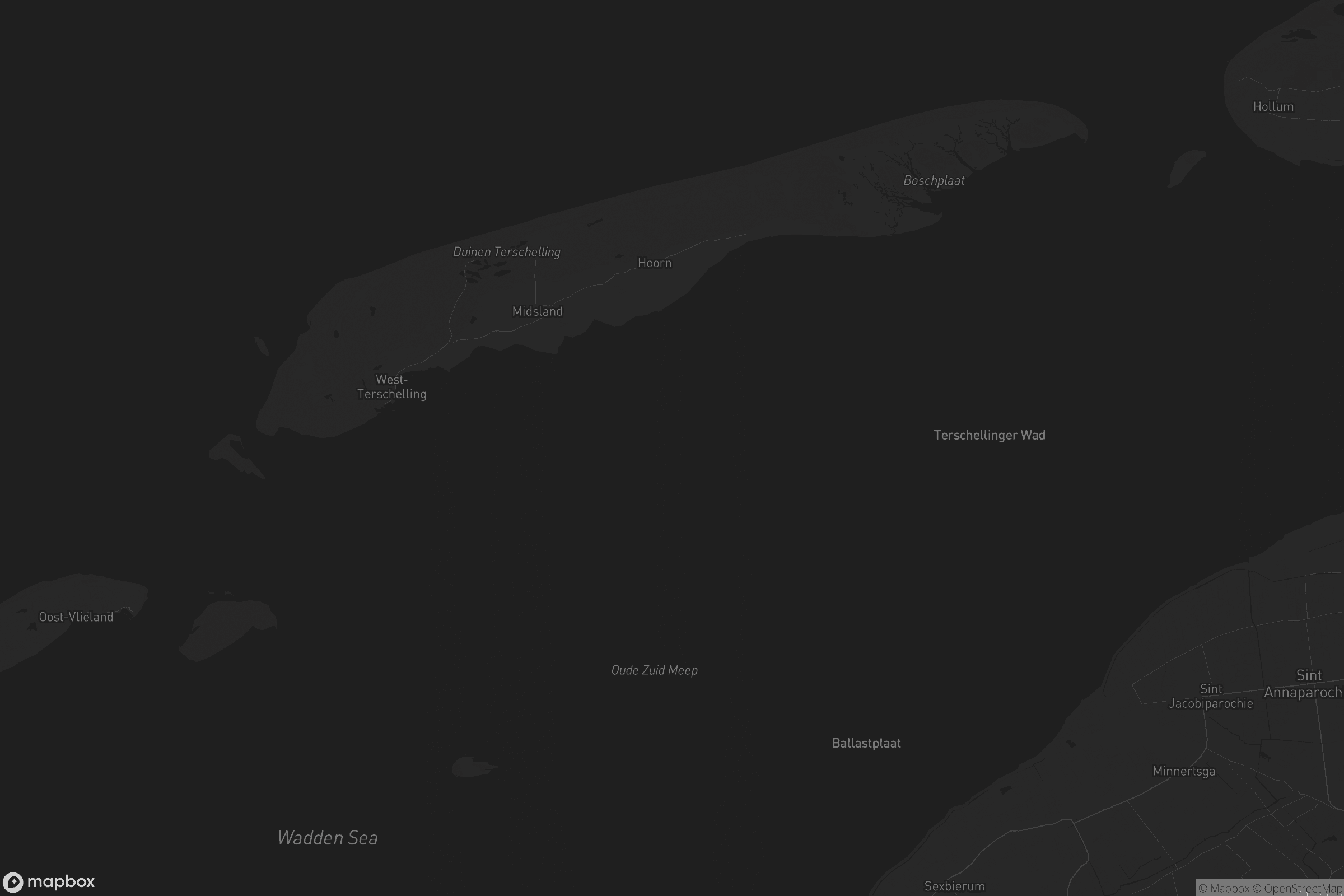 Kaart van Terschelling