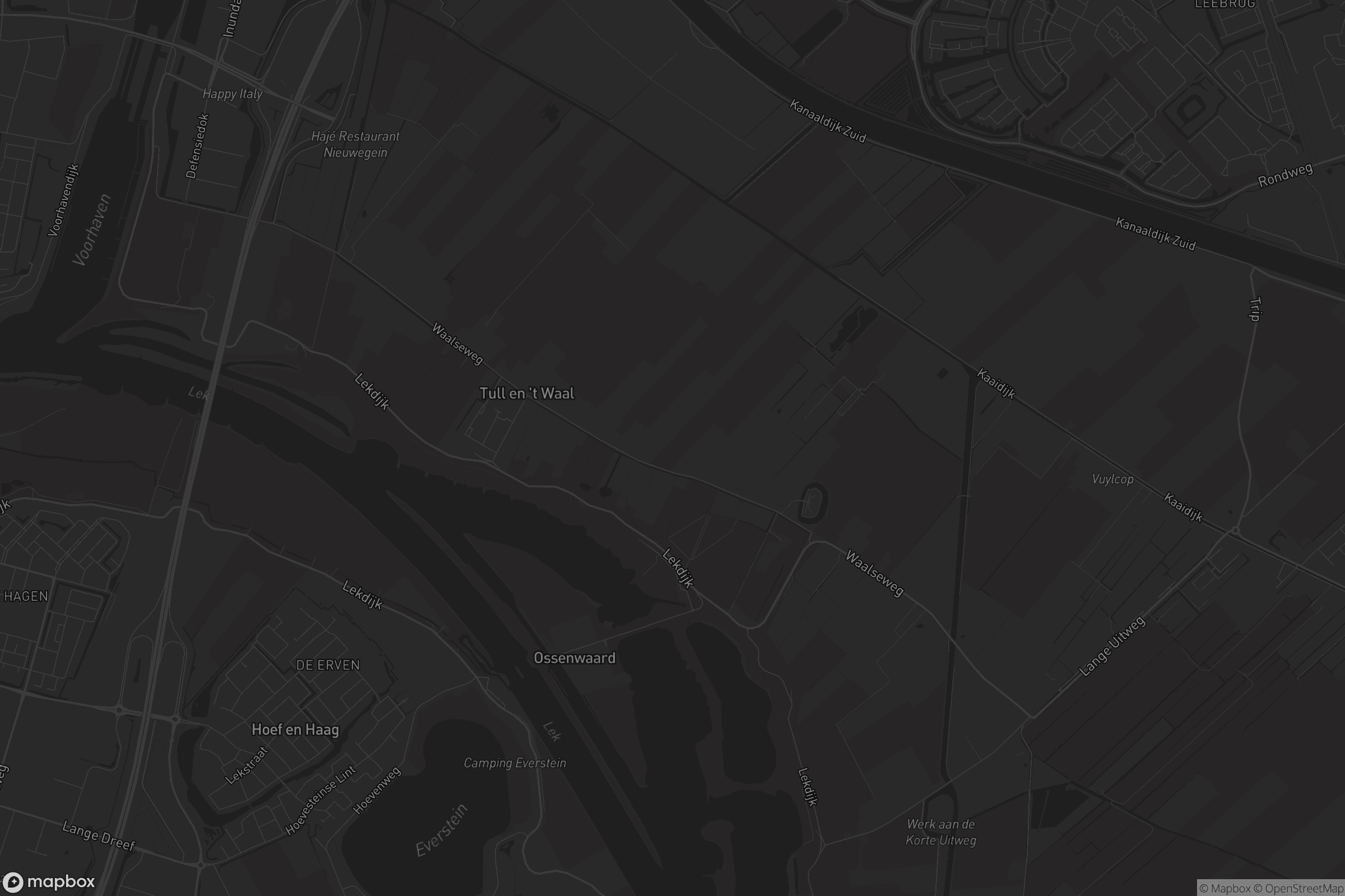 Kaart van Tull en 't Waal