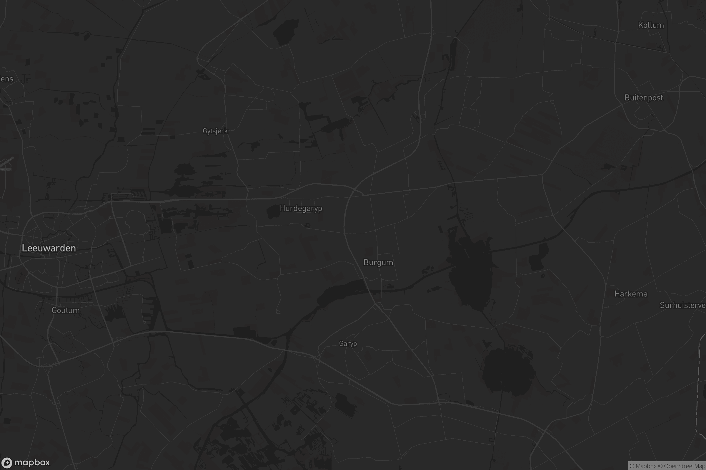 Kaart van Tytsjerksteradiel