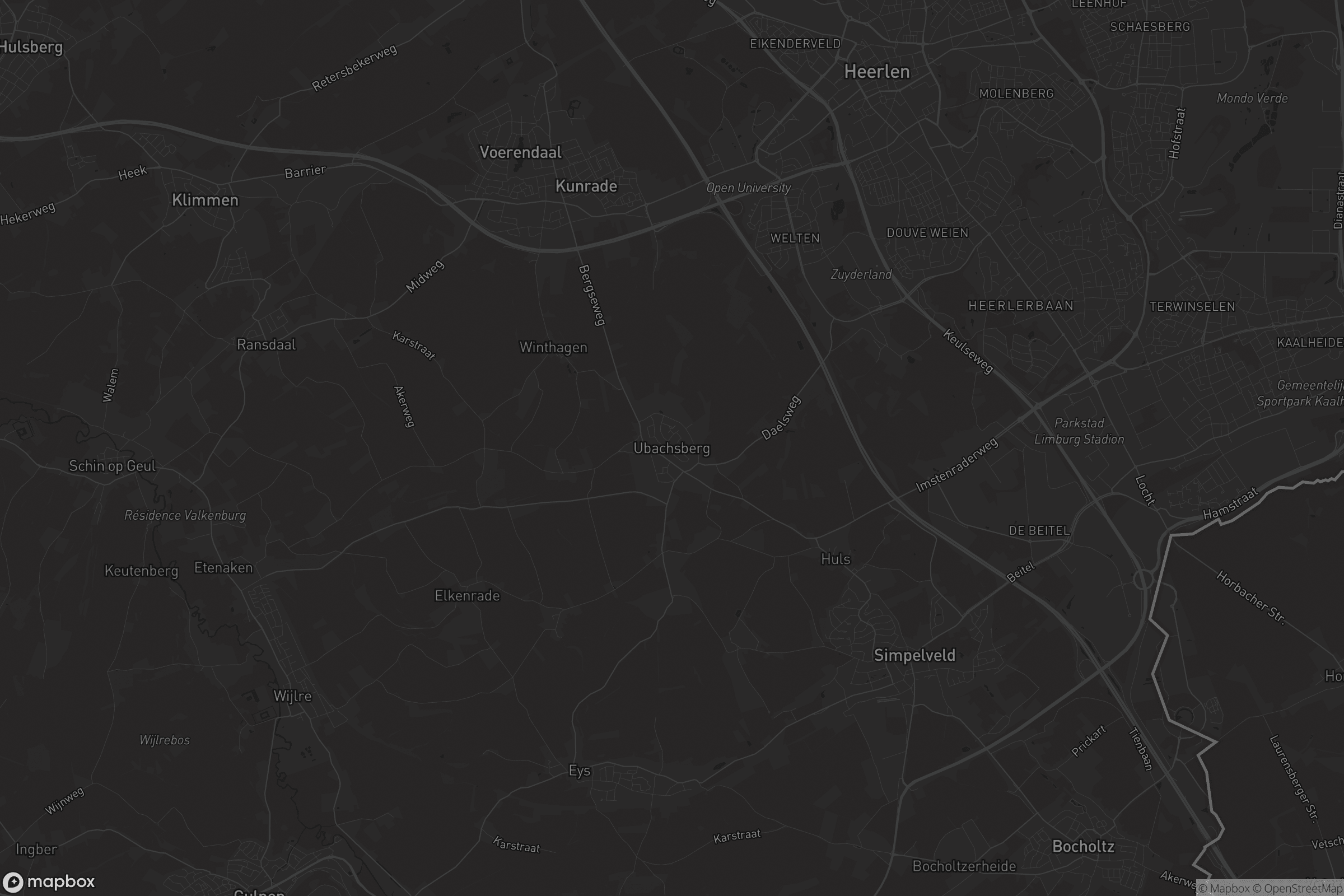 Kaart van Ubachsberg