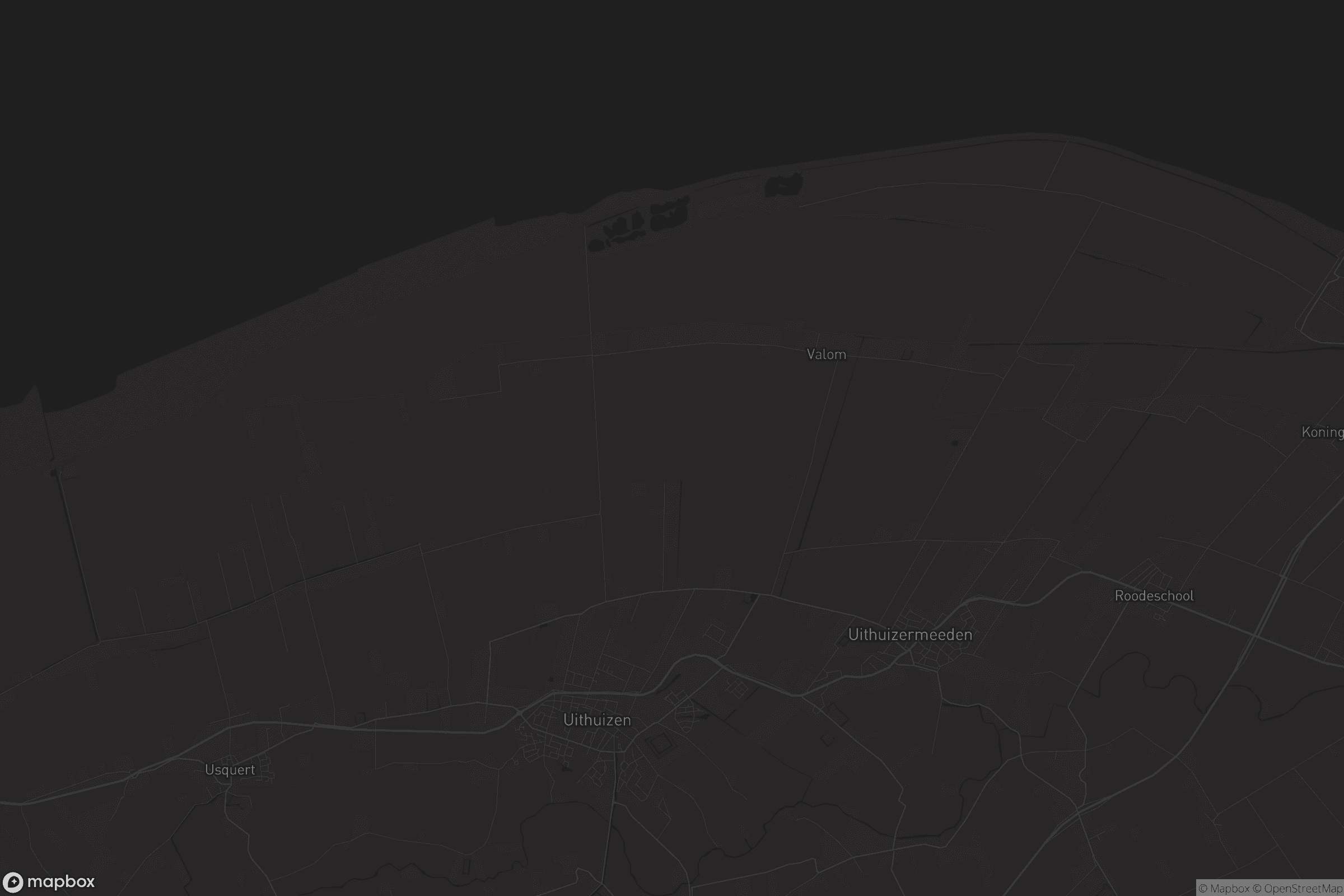 Kaart van Uithuizen