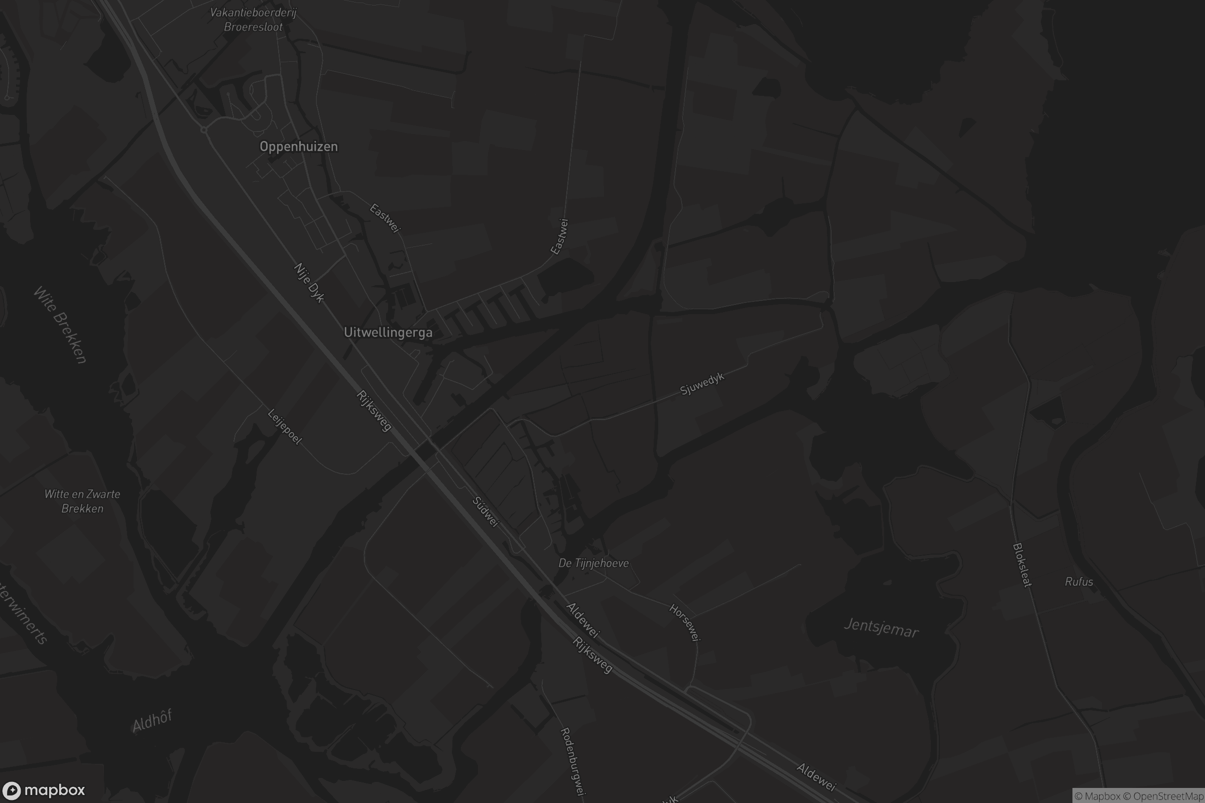 Kaart van Uitwellingerga