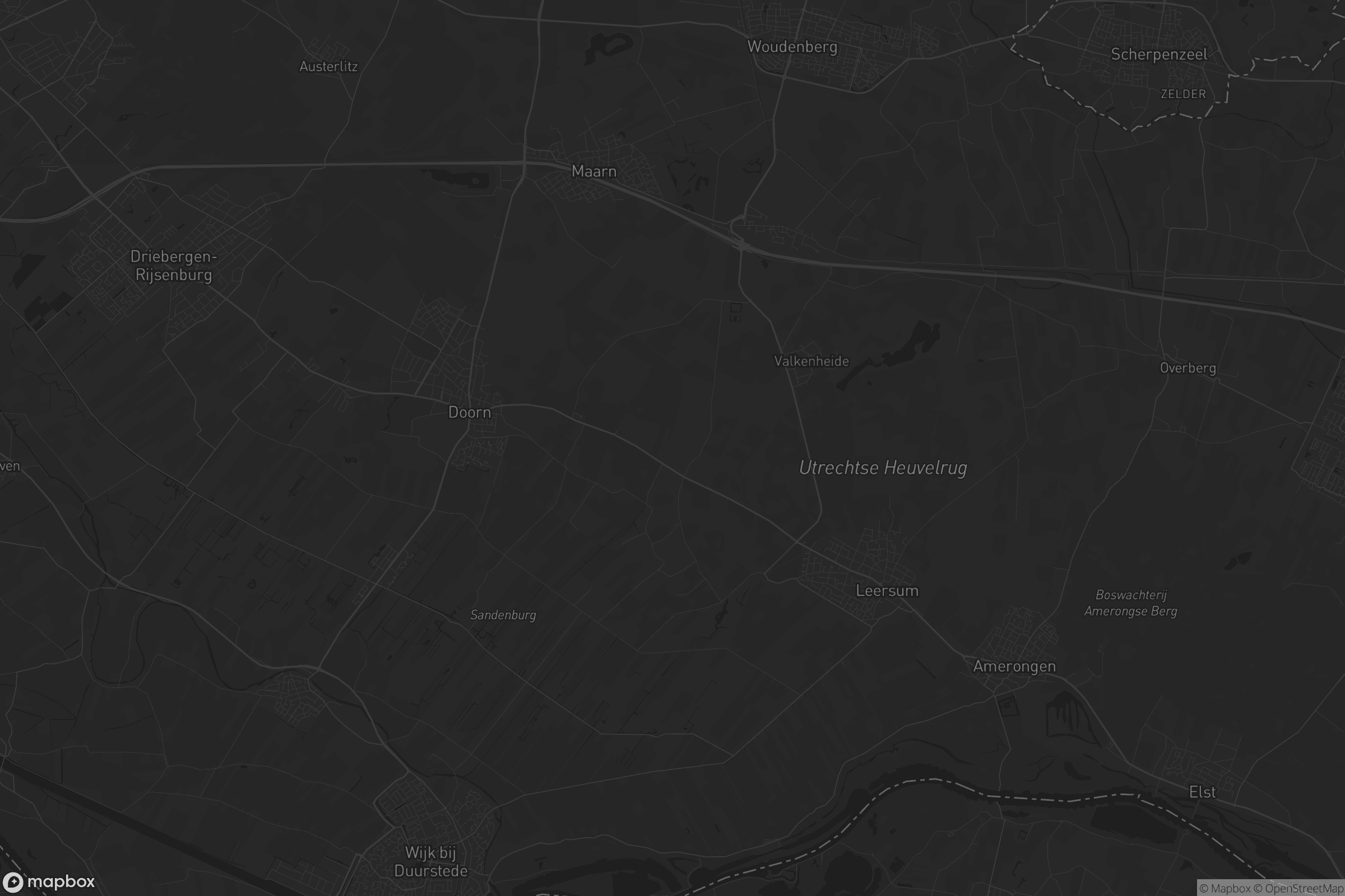 Kaart van Utrechtse Heuvelrug