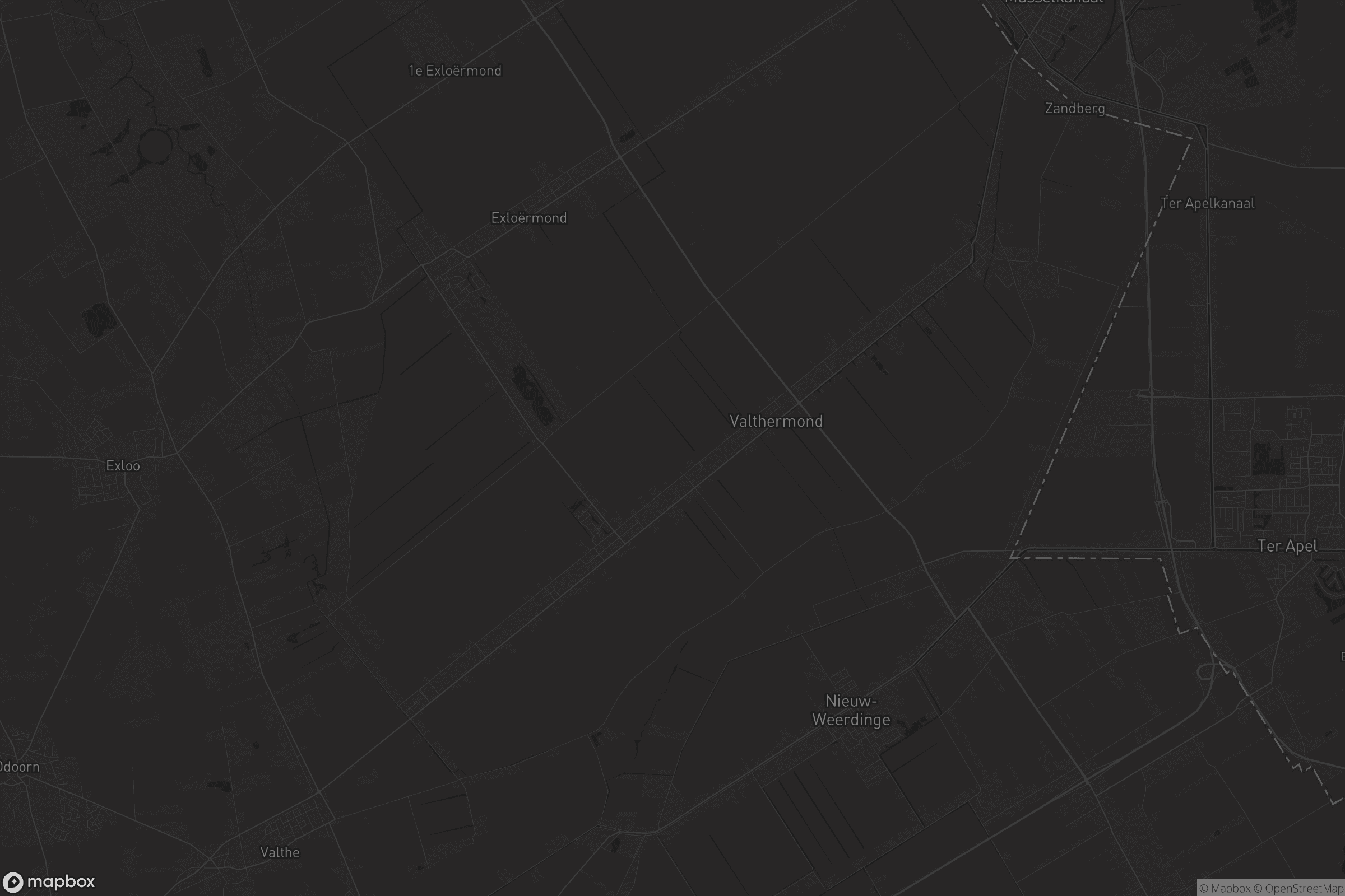 Kaart van Valthermond