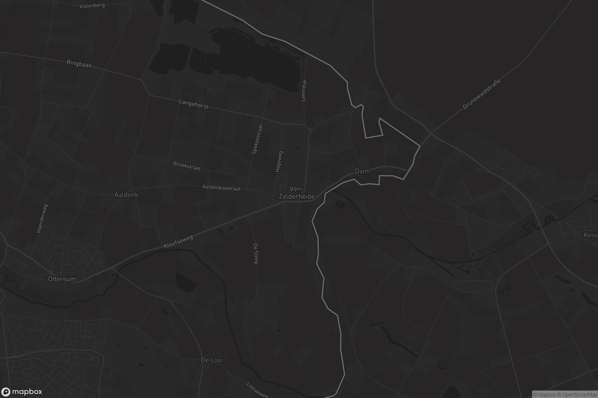 Kaart van Ven-Zelderheide