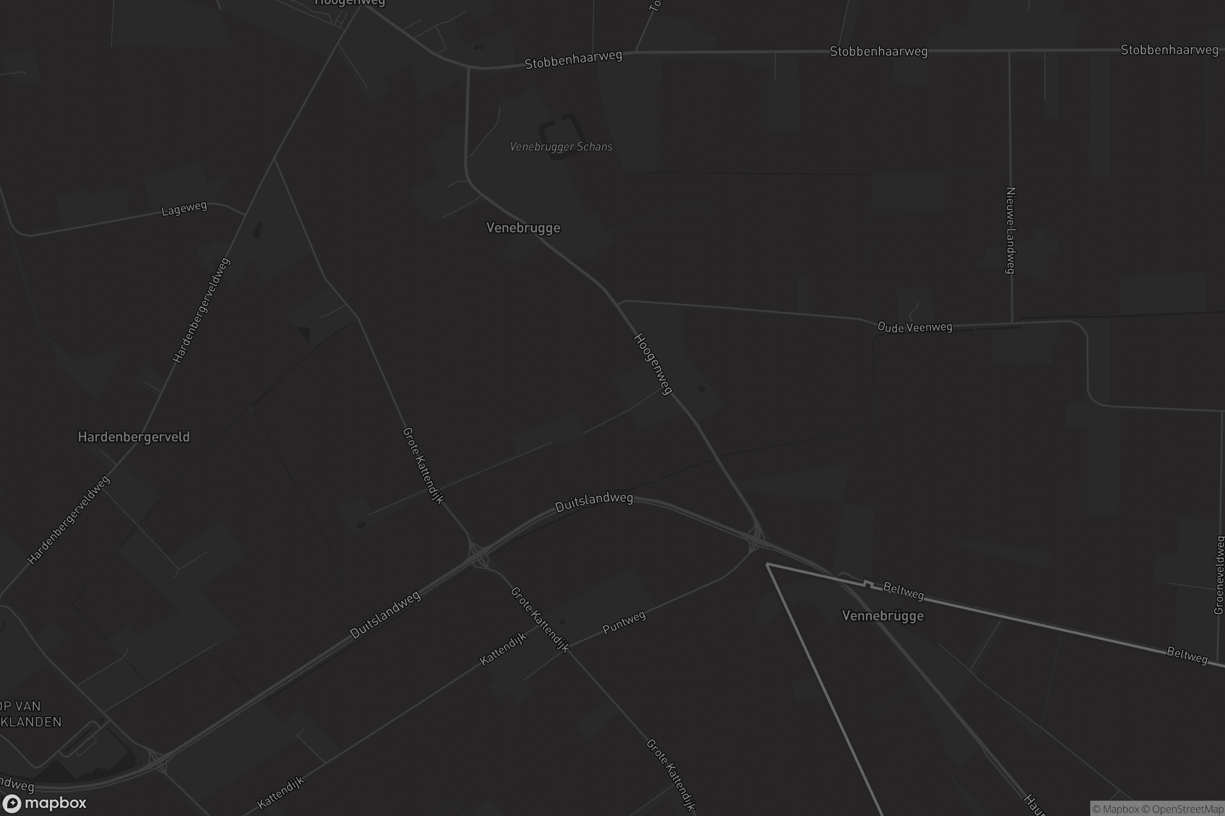 Kaart van Venebrugge