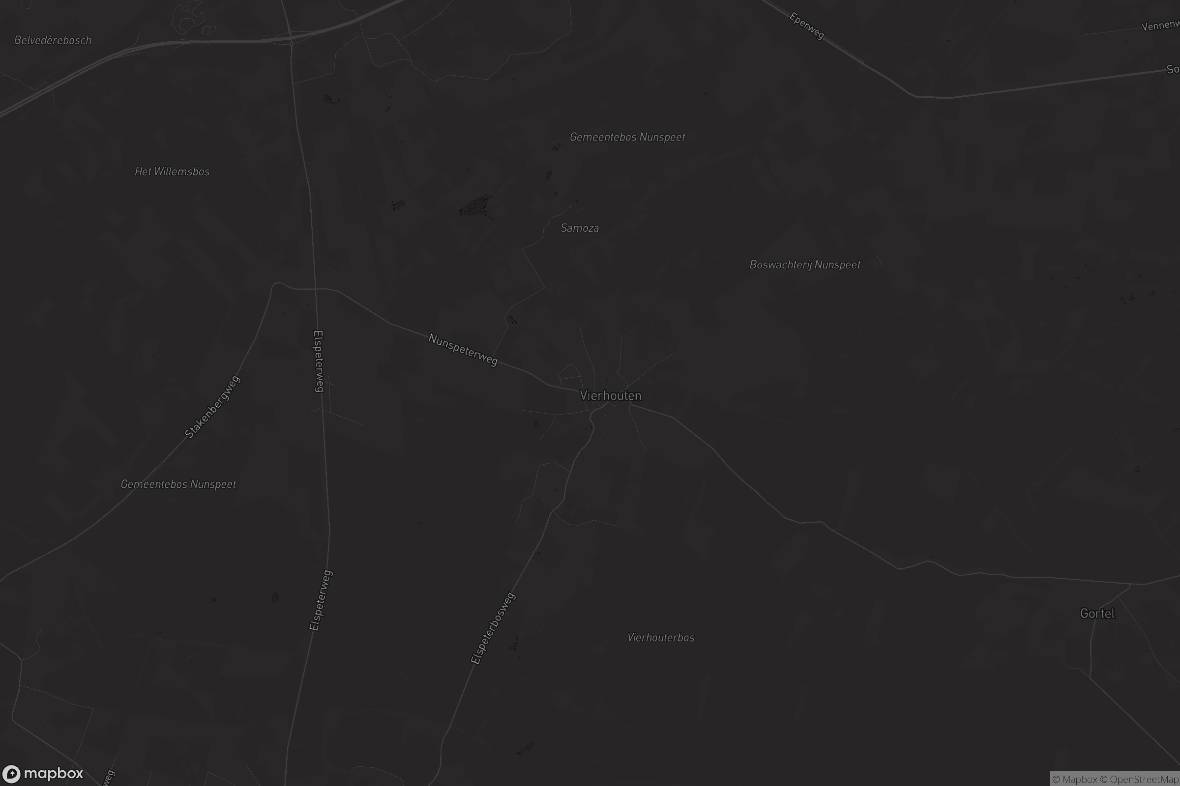 Kaart van Vierhouten