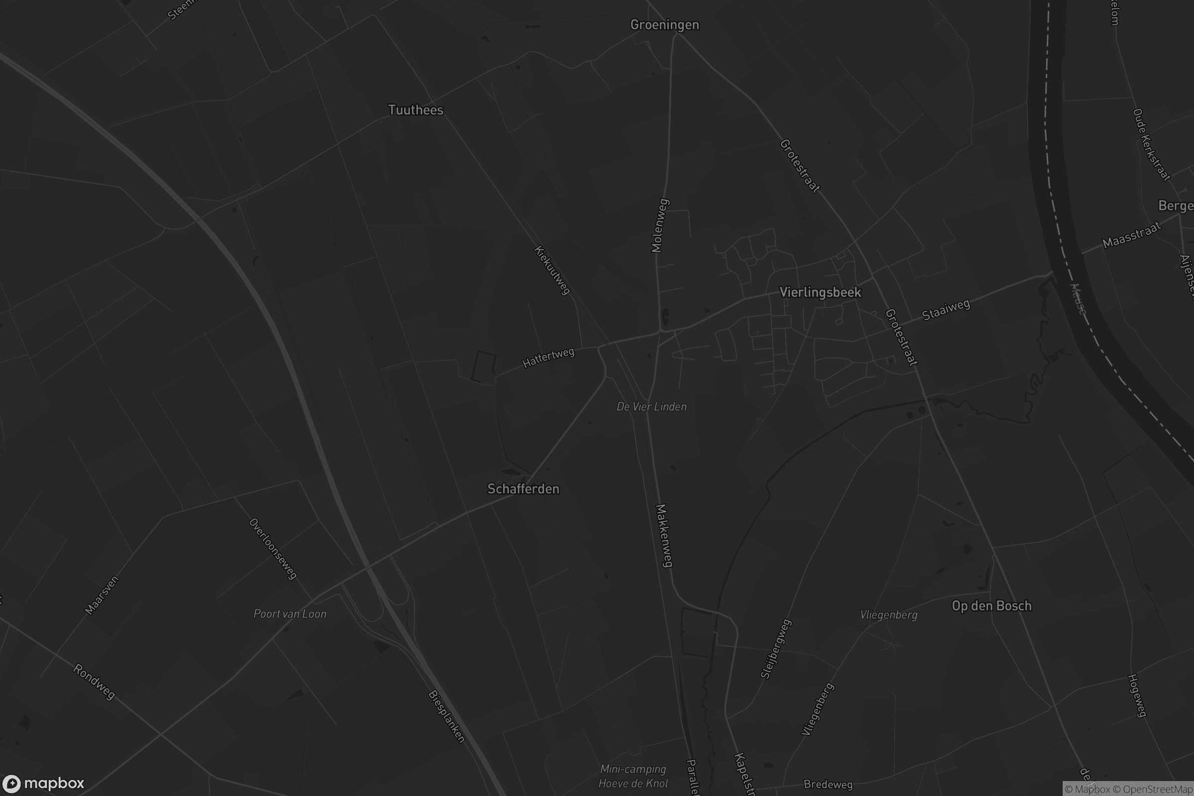 Kaart van Vierlingsbeek