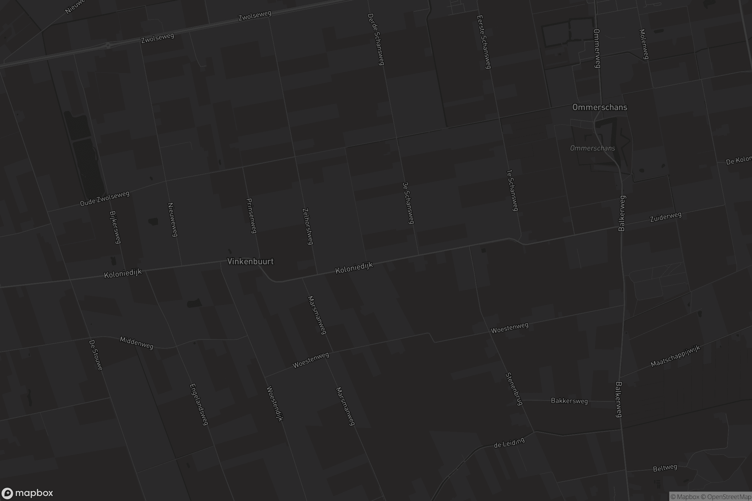 Kaart van Vinkenbuurt