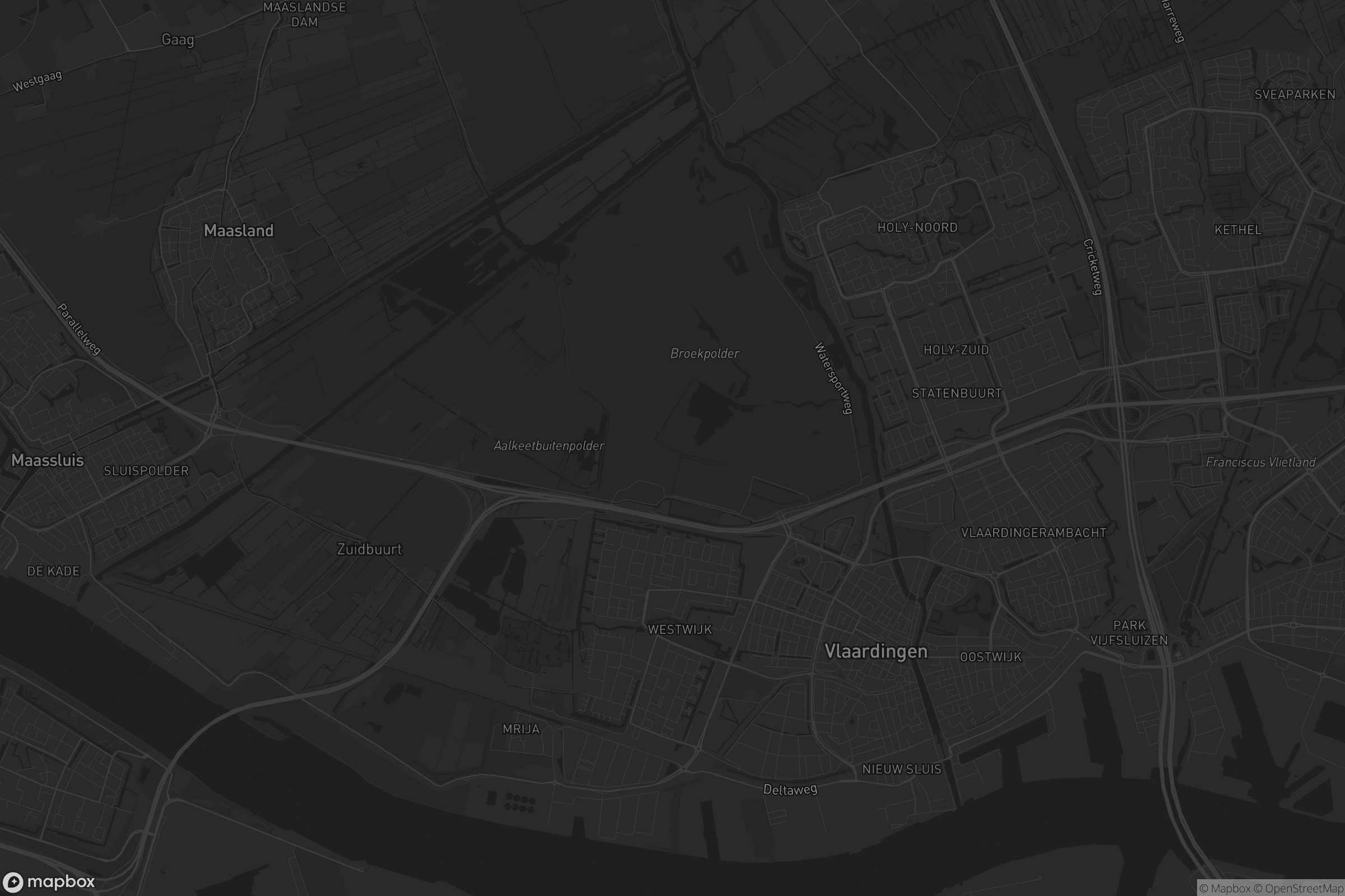 Kaart van Vlaardingen