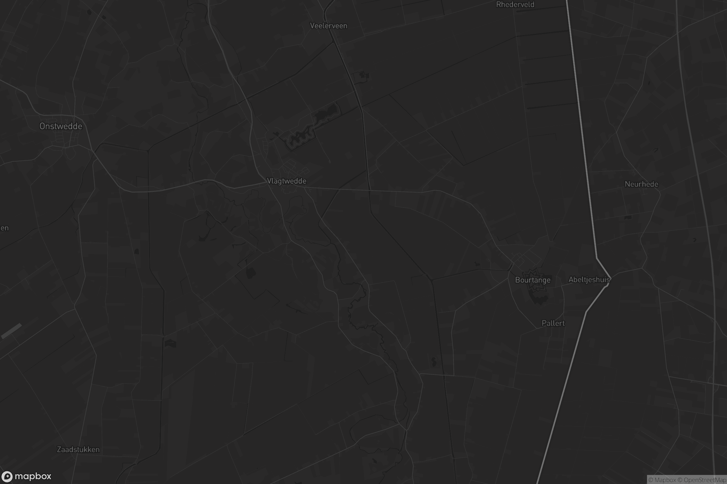 Kaart van Vlagtwedde