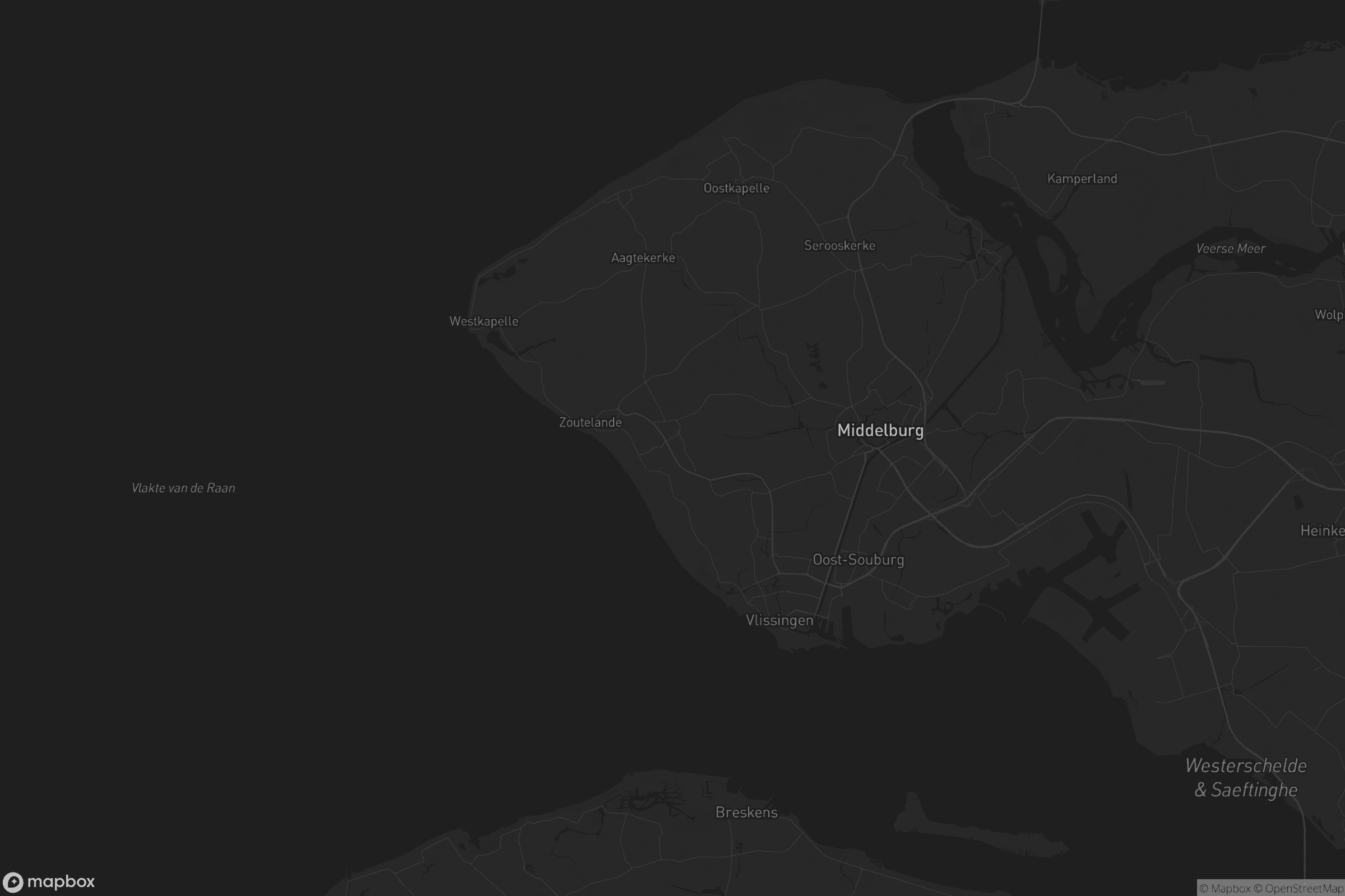 Kaart van Vlissingen