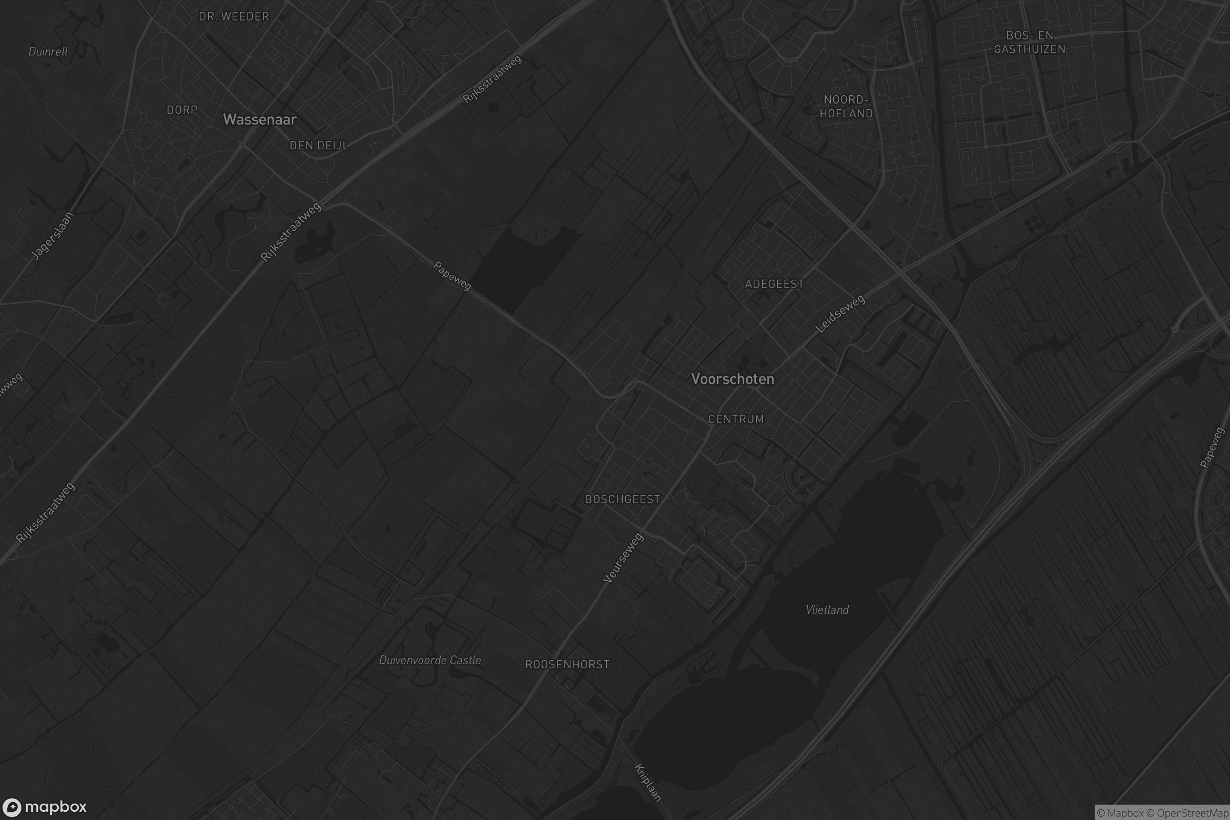 Kaart van Voorschoten