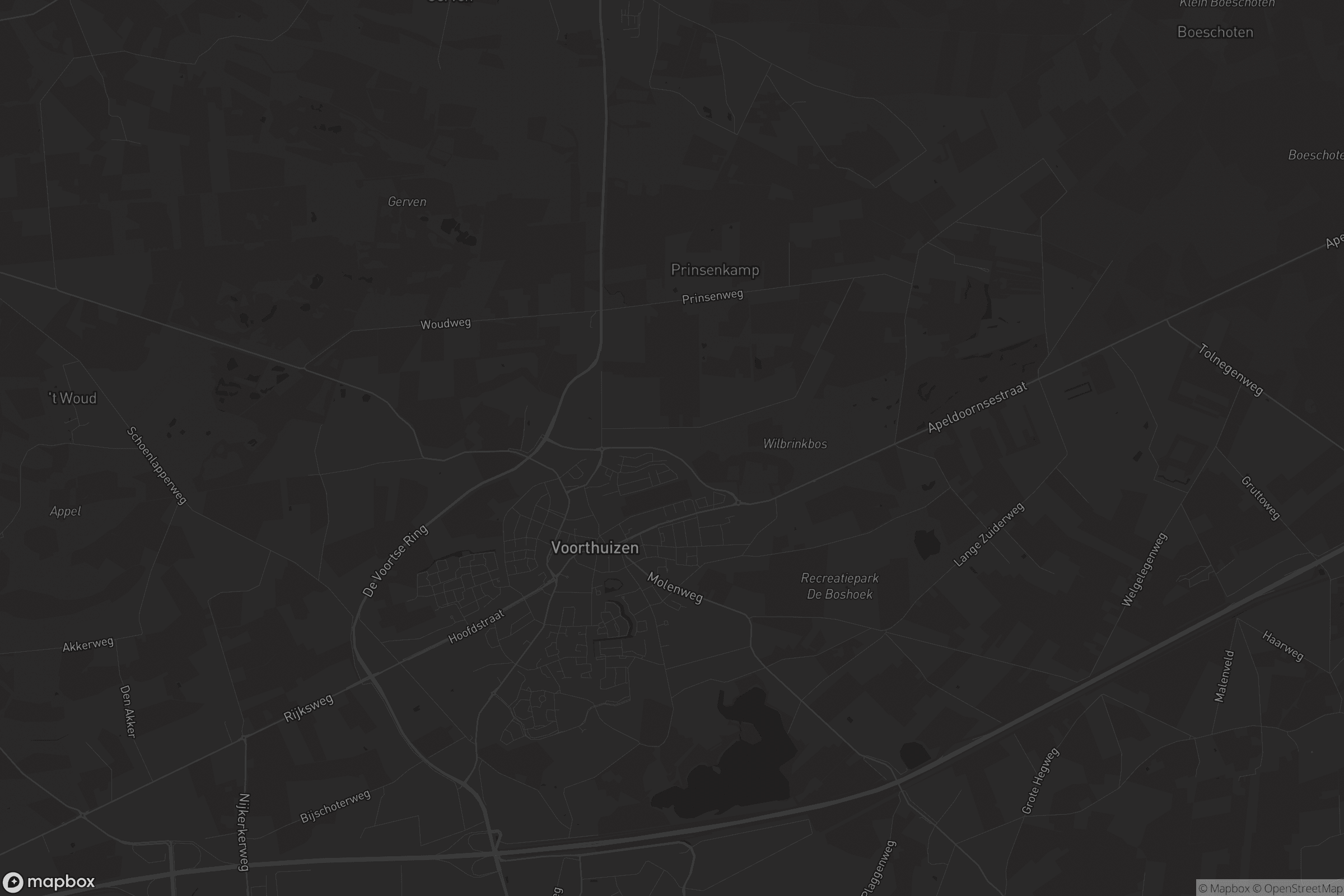 Kaart van Voorthuizen