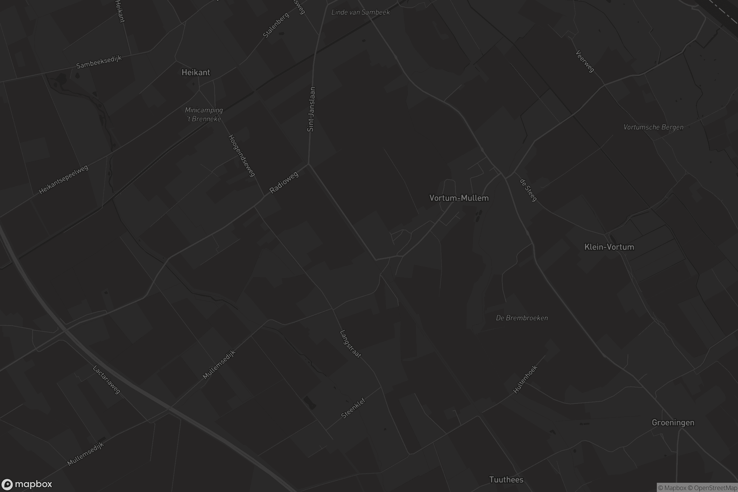 Kaart van Vortum-Mullem