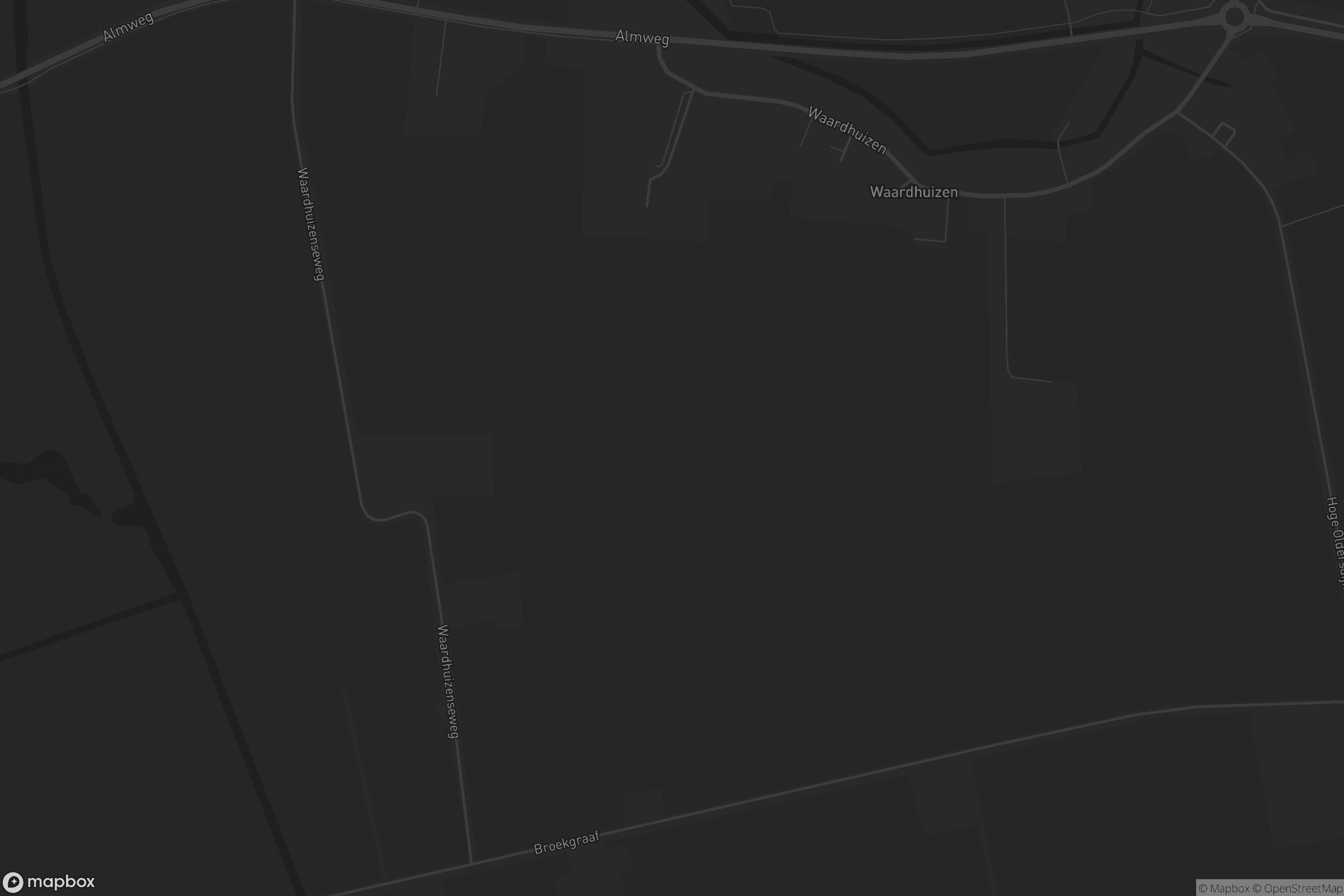 Kaart van Waardhuizen