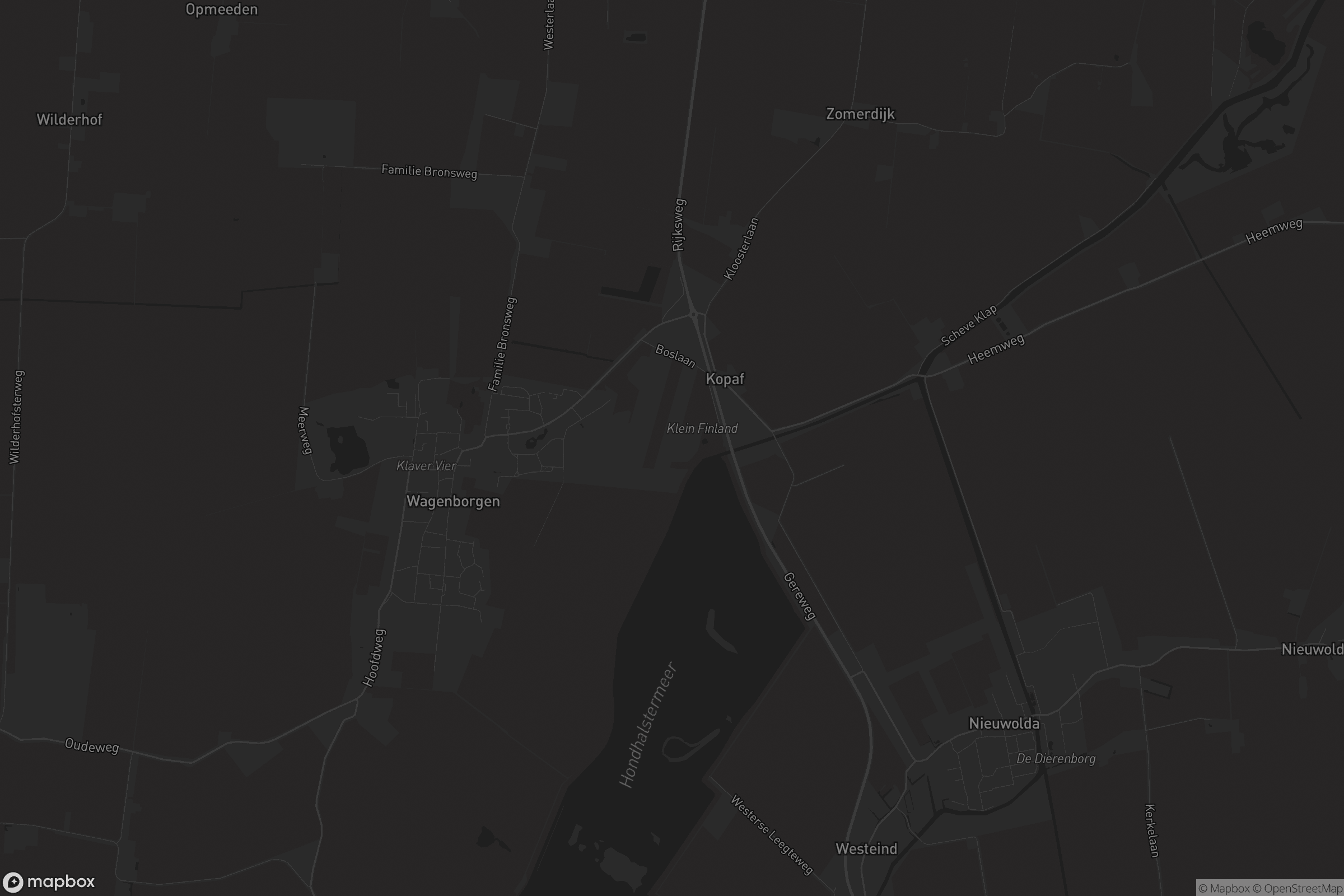 Kaart van Wagenborgen