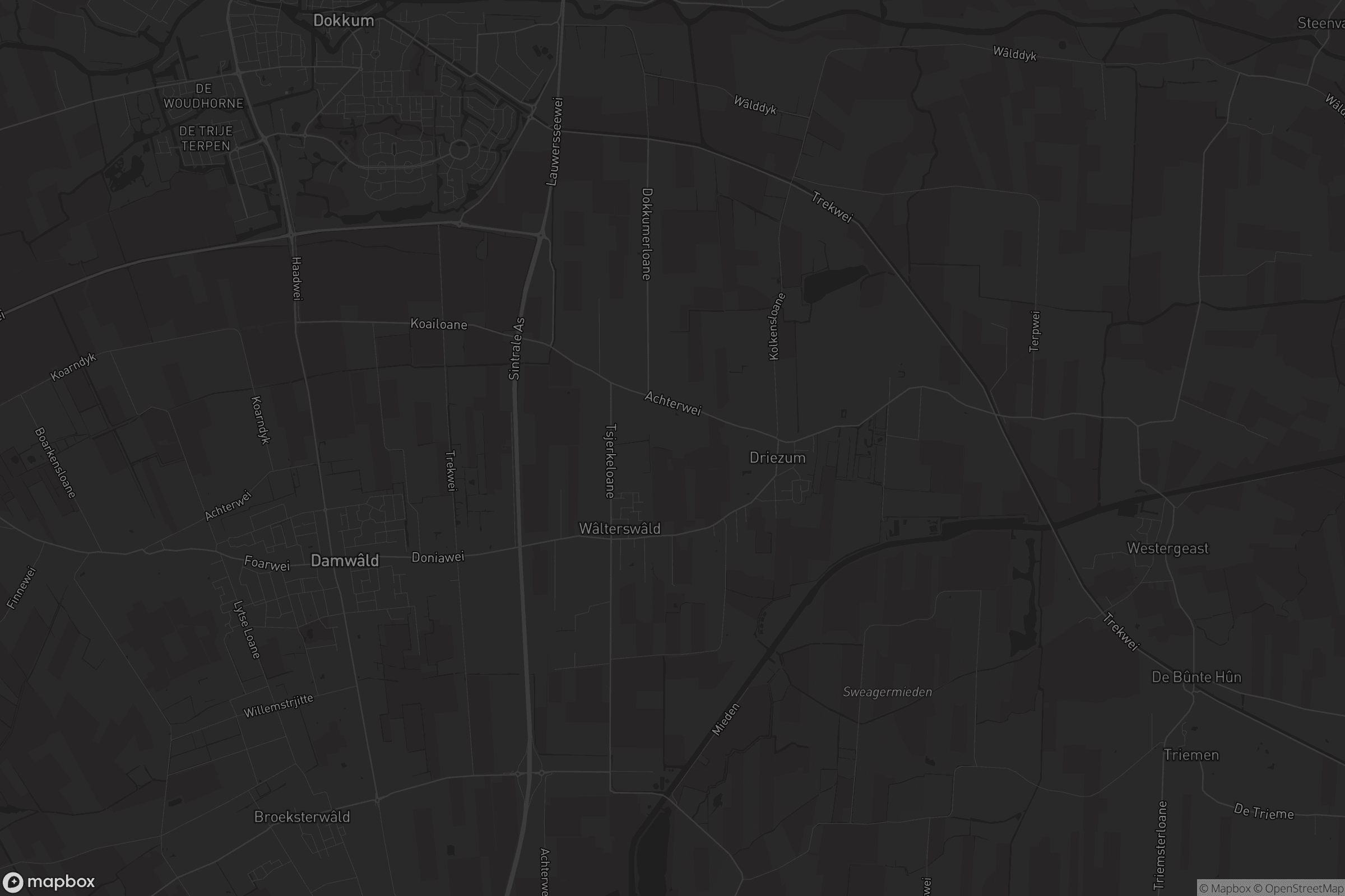 Kaart van Wâlterswâld