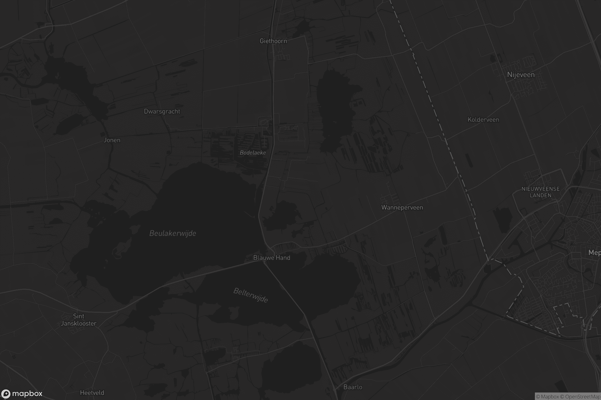 Kaart van Wanneperveen