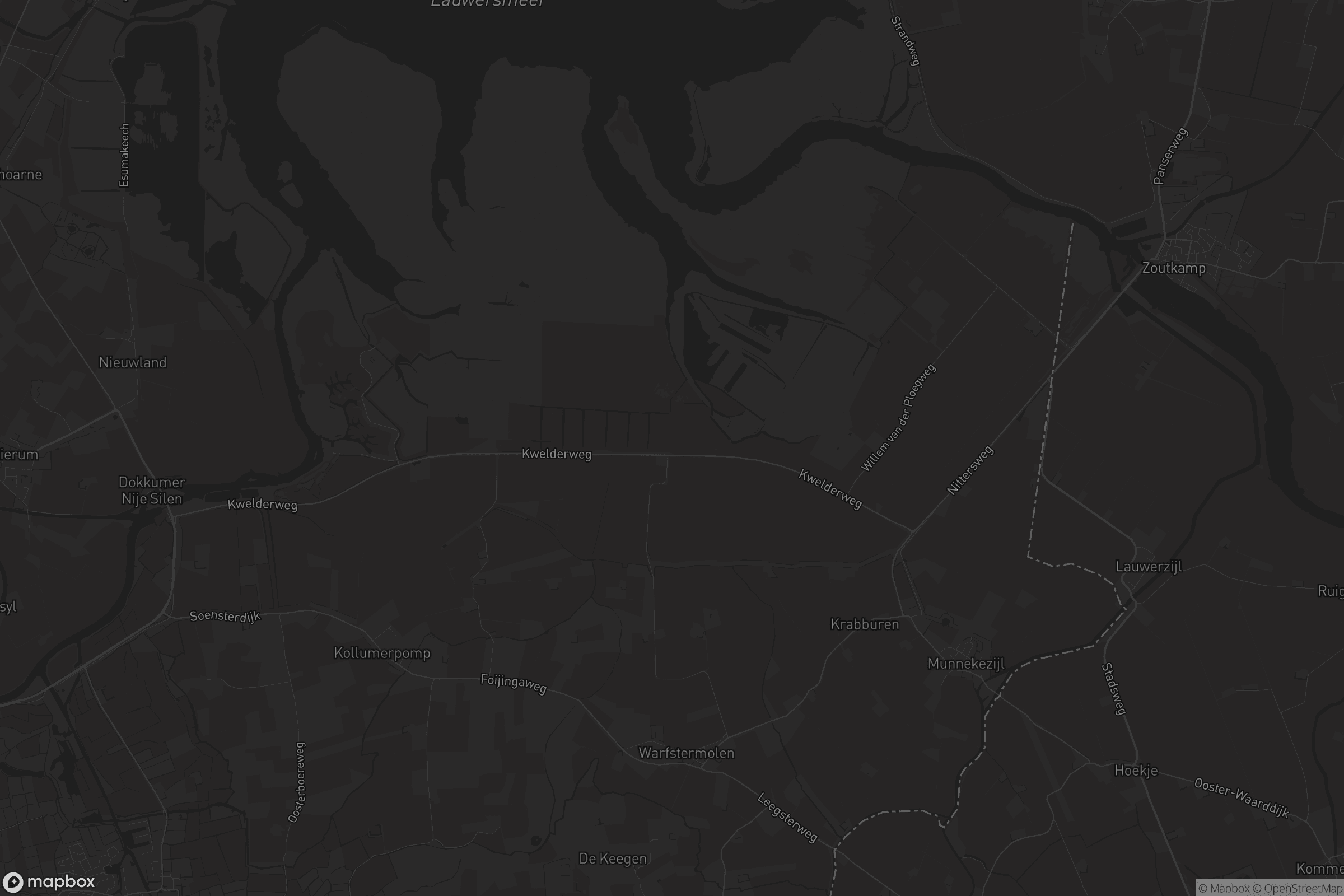 Kaart van Warfstermolen