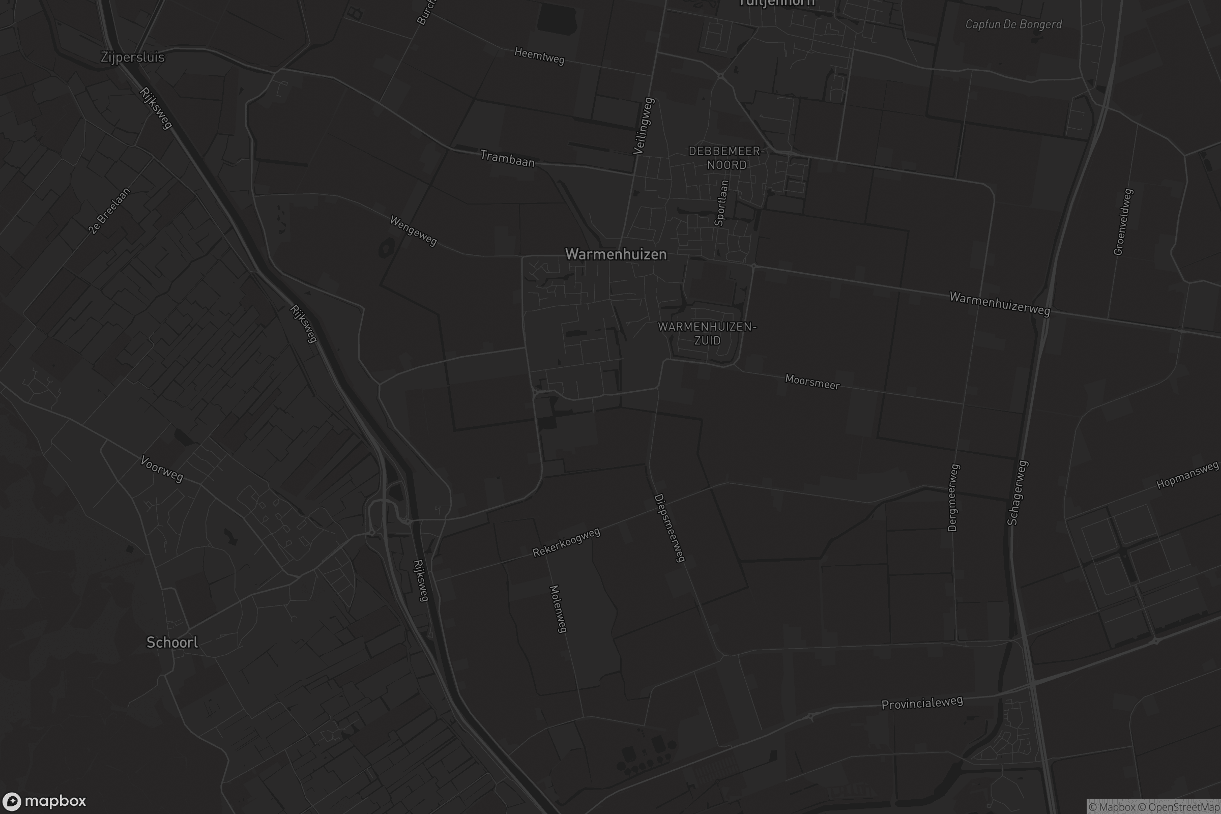 Kaart van Warmenhuizen