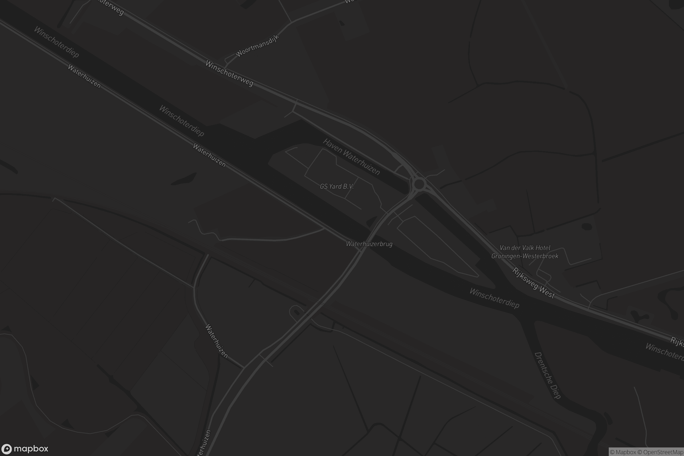 Kaart van Waterhuizen