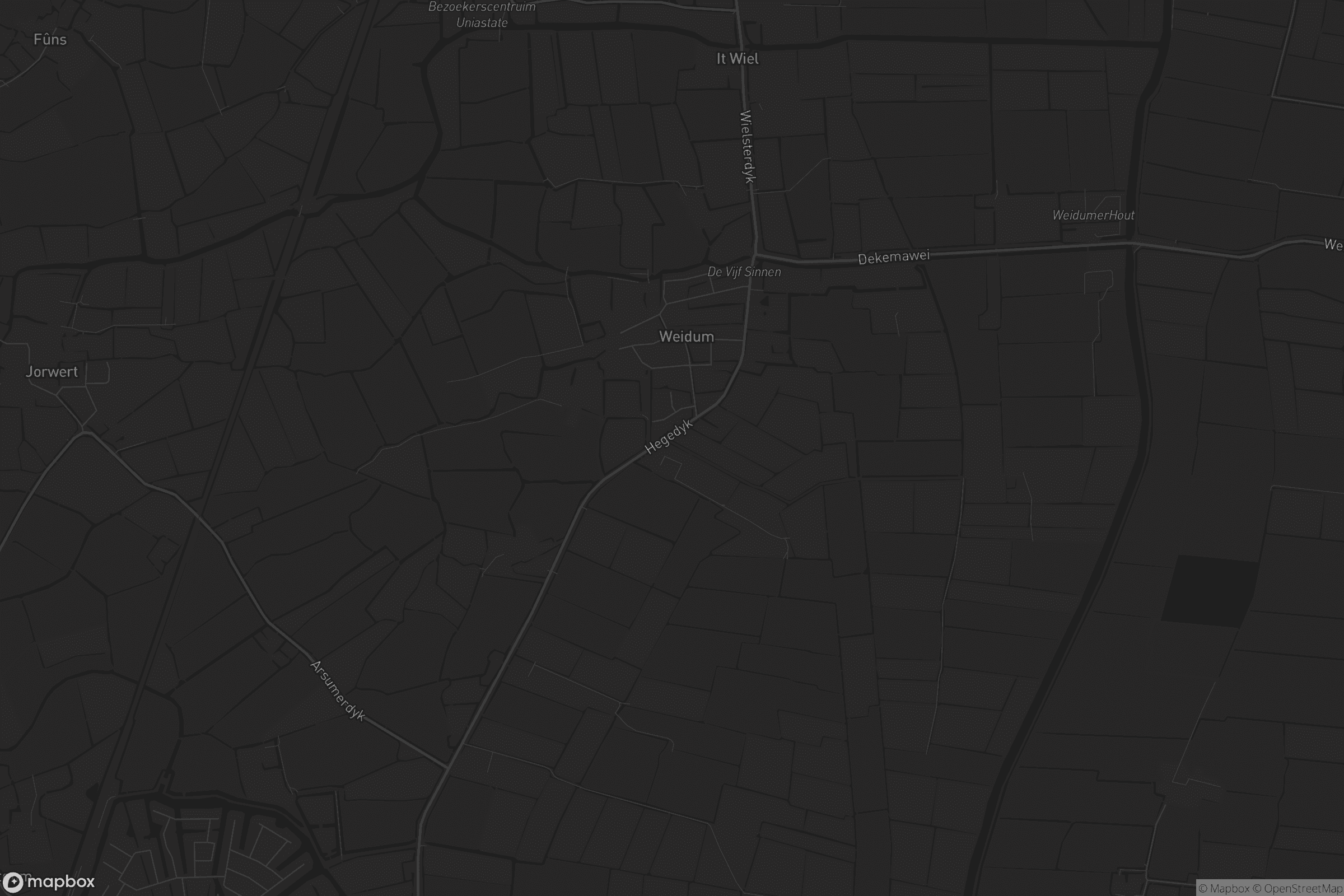 Kaart van Weidum