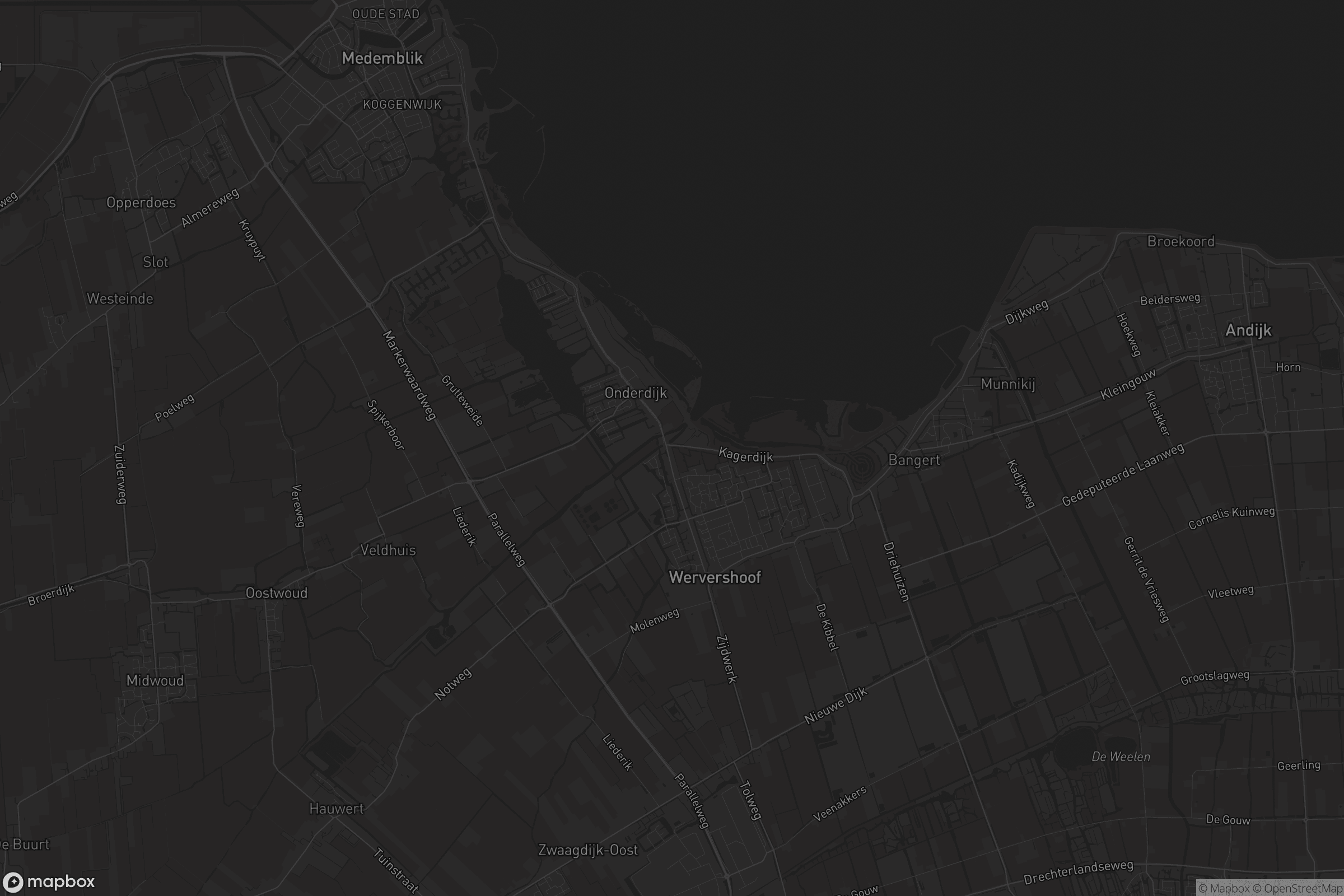 Kaart van Wervershoof