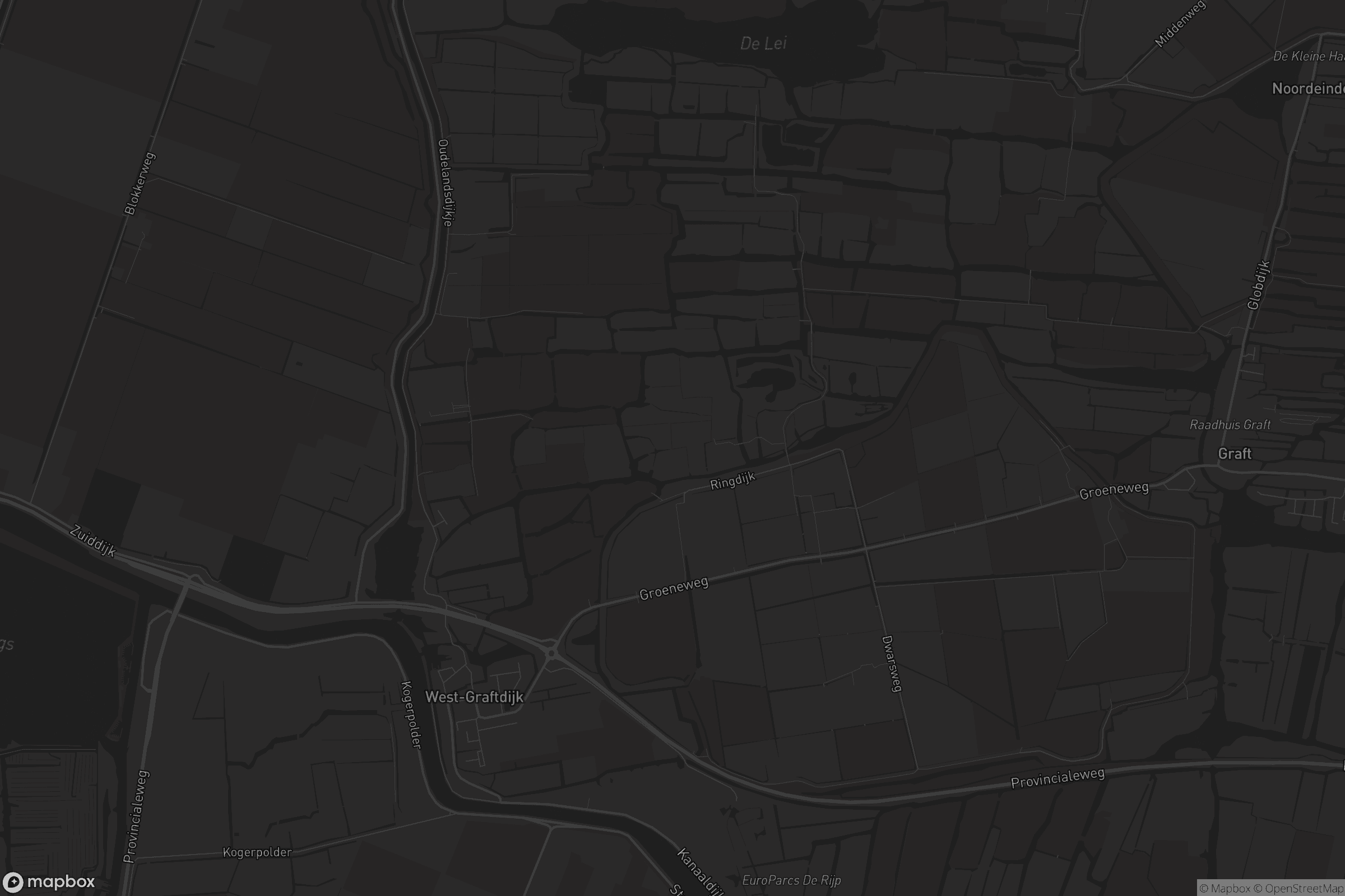 Kaart van West-Graftdijk