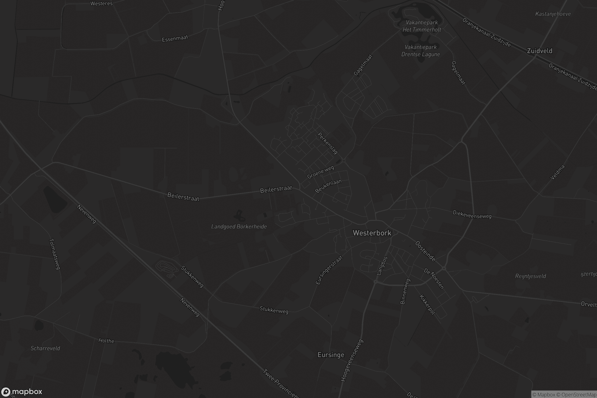 Kaart van Westerbork