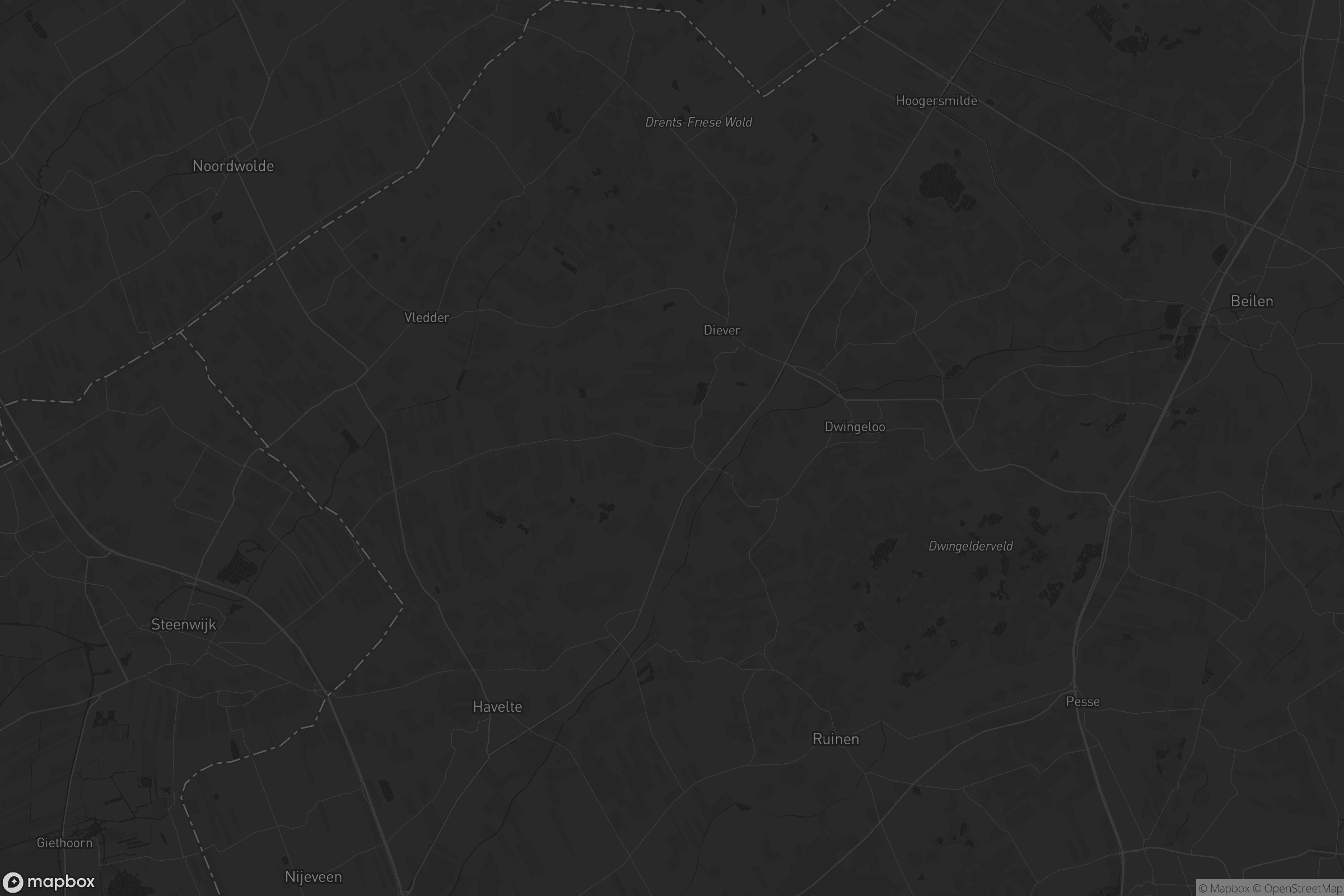 Kaart van Westerveld