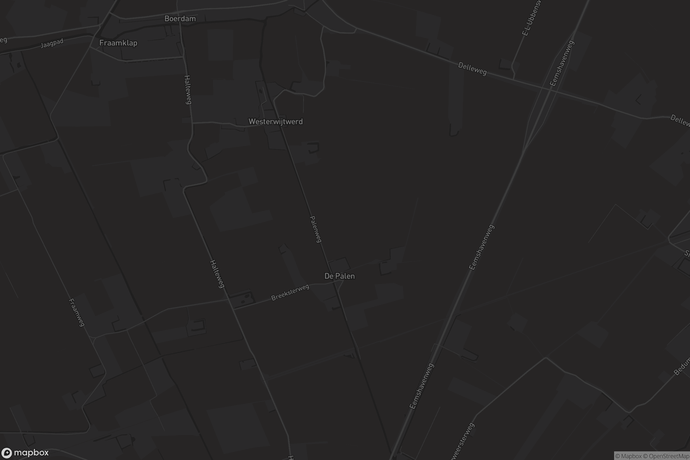 Kaart van Westerwijtwerd