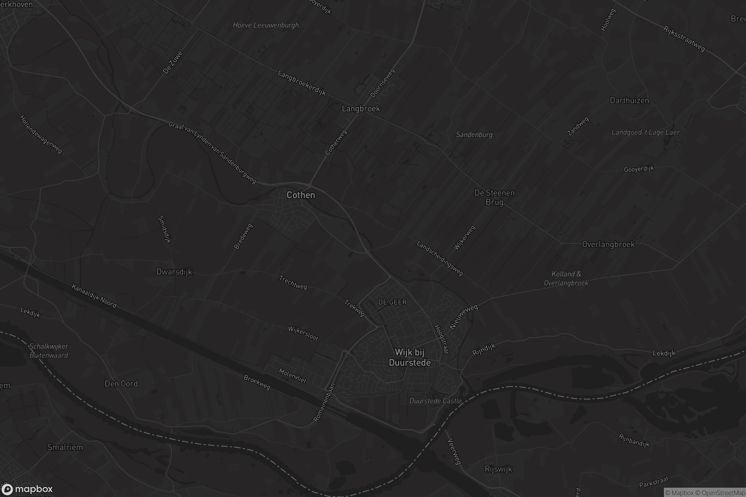 Kaart van Wijk bij Duurstede